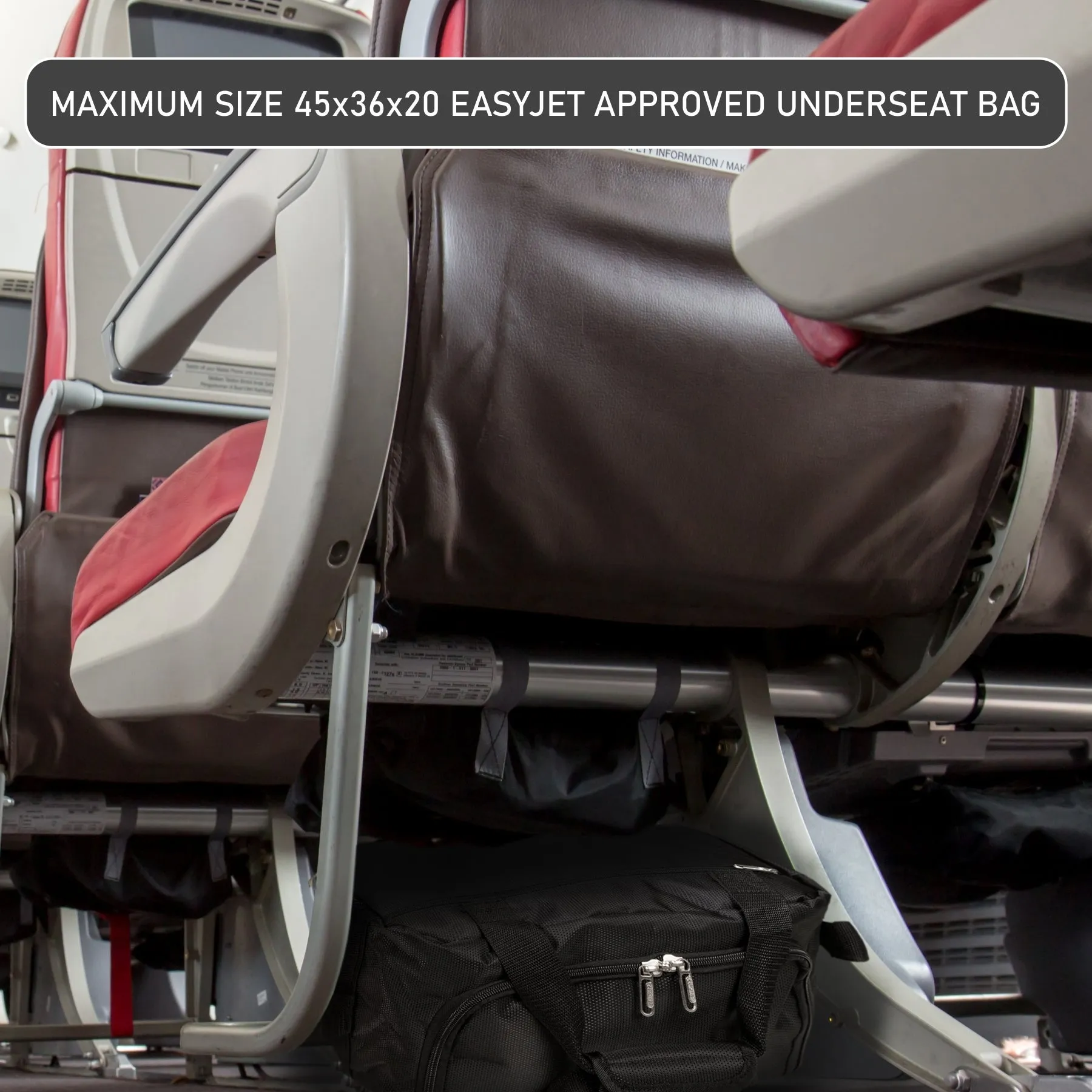 Aerolite Easyjet Maximum 2025 Holdall (45x36x20cm) Cabin Bag,  Digital Luggage Scales, and TSA Approved Three Dial Combination Lock