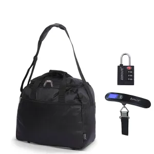 Aerolite Easyjet Maximum 2025 Holdall (45x36x20cm) Cabin Bag,  Digital Luggage Scales, and TSA Approved Three Dial Combination Lock