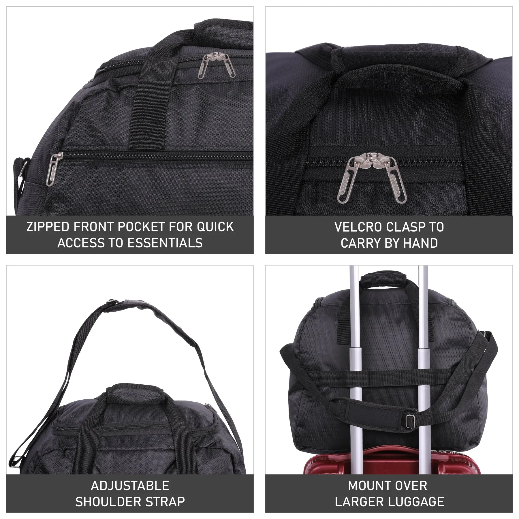 Aerolite Easyjet Maximum 2025 Holdall (45x36x20cm) Cabin Bag,  Digital Luggage Scales, and TSA Approved Three Dial Combination Lock