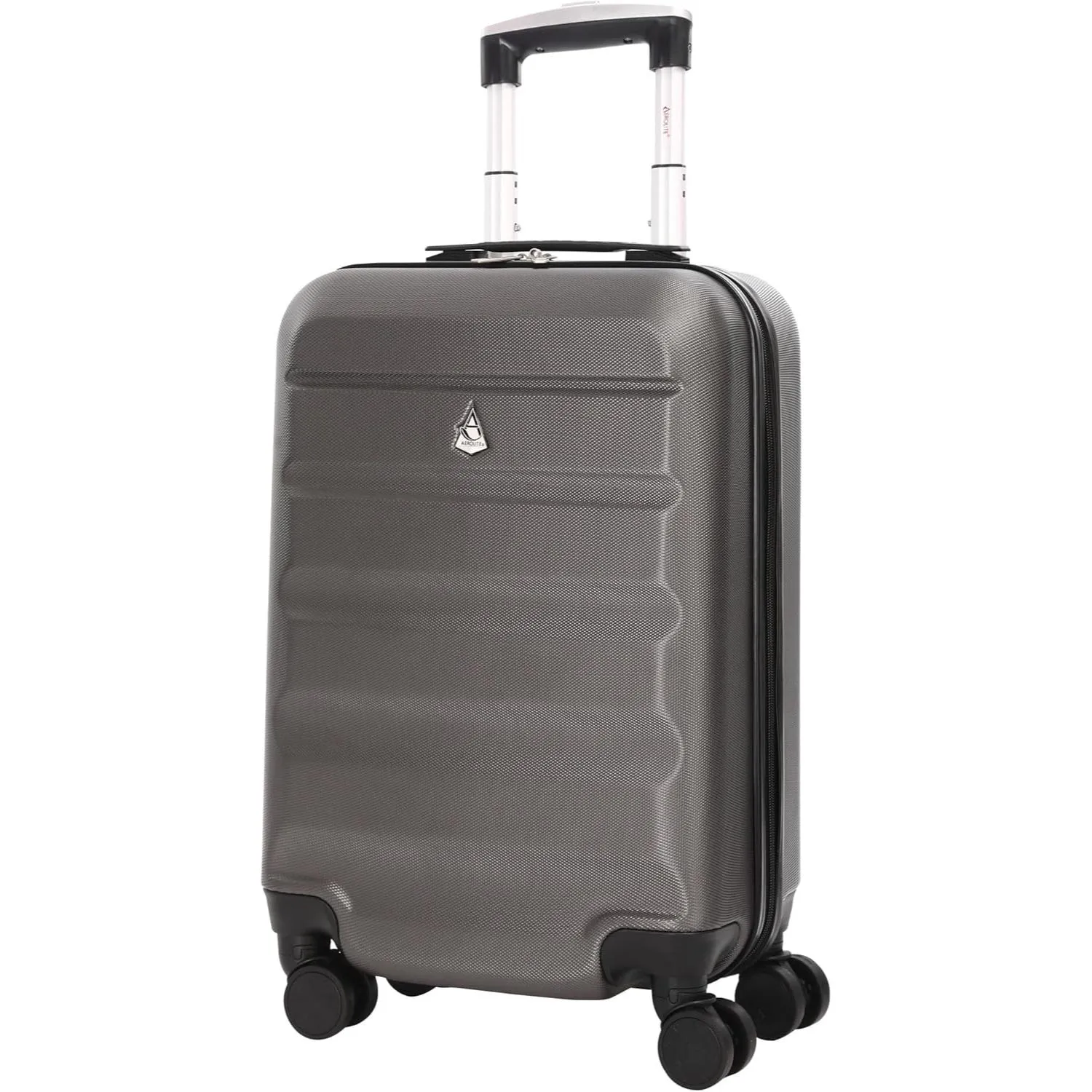 Aerolite Lightweight Hard Shell Suitcase Luggage Set with 8 Spinner Wheels (Cabin, Medium & Large)