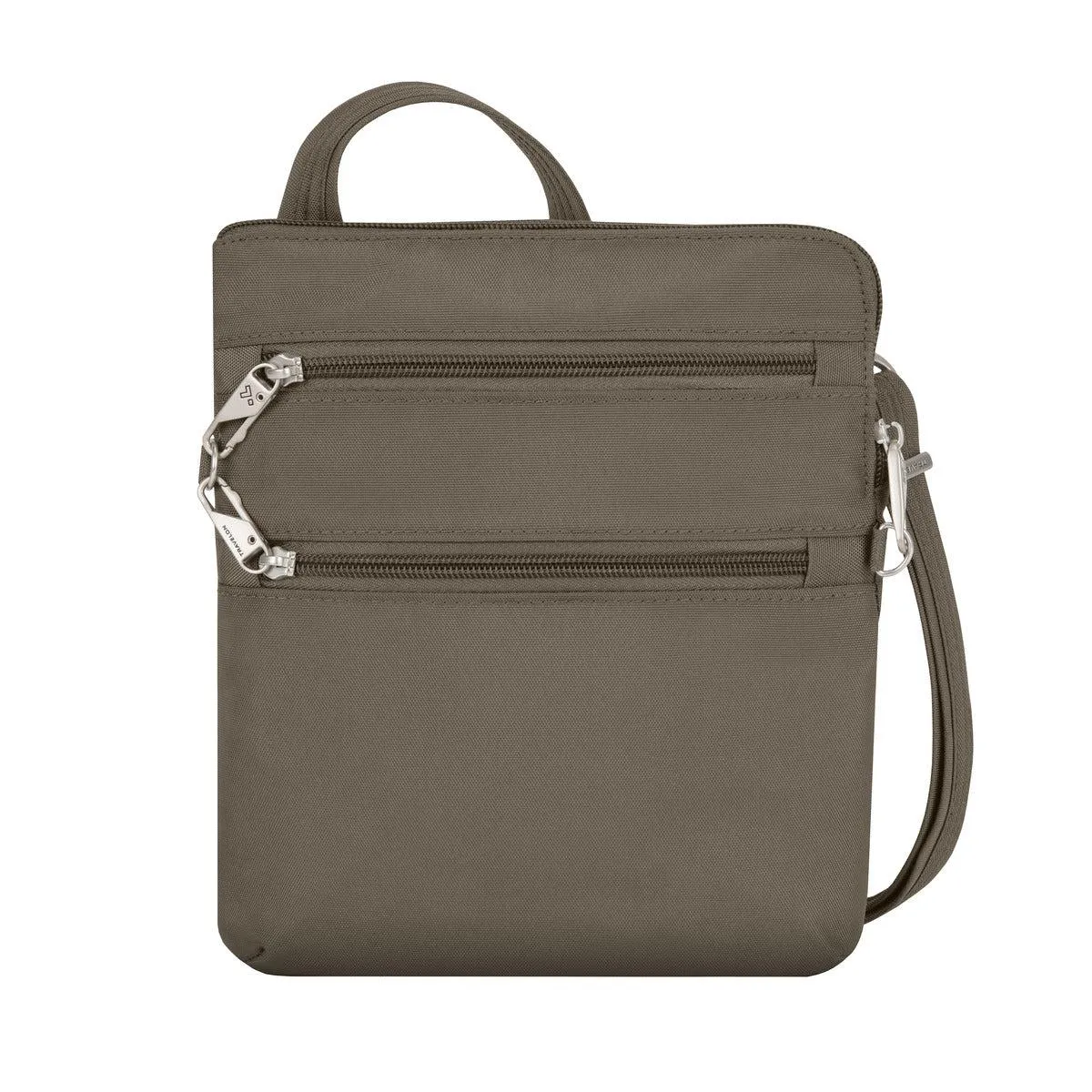 Anti-Theft Classic Slim Double Zip Crossbody