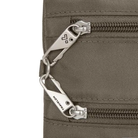 Anti-Theft Classic Slim Double Zip Crossbody