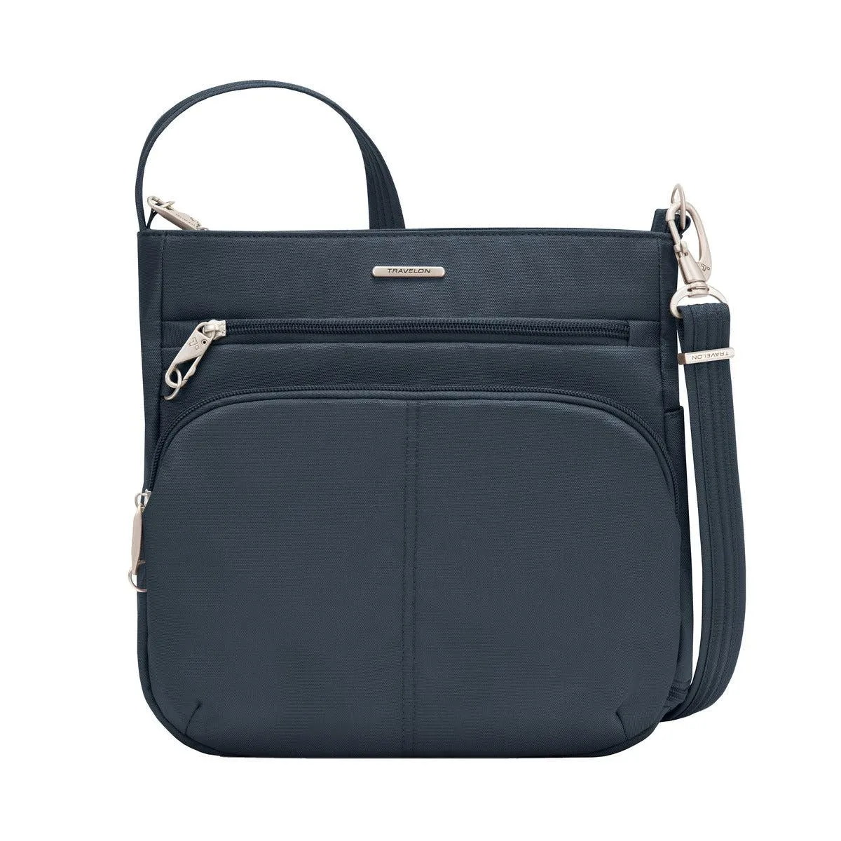 Anti-Theft Classic Slim Double Zip Crossbody