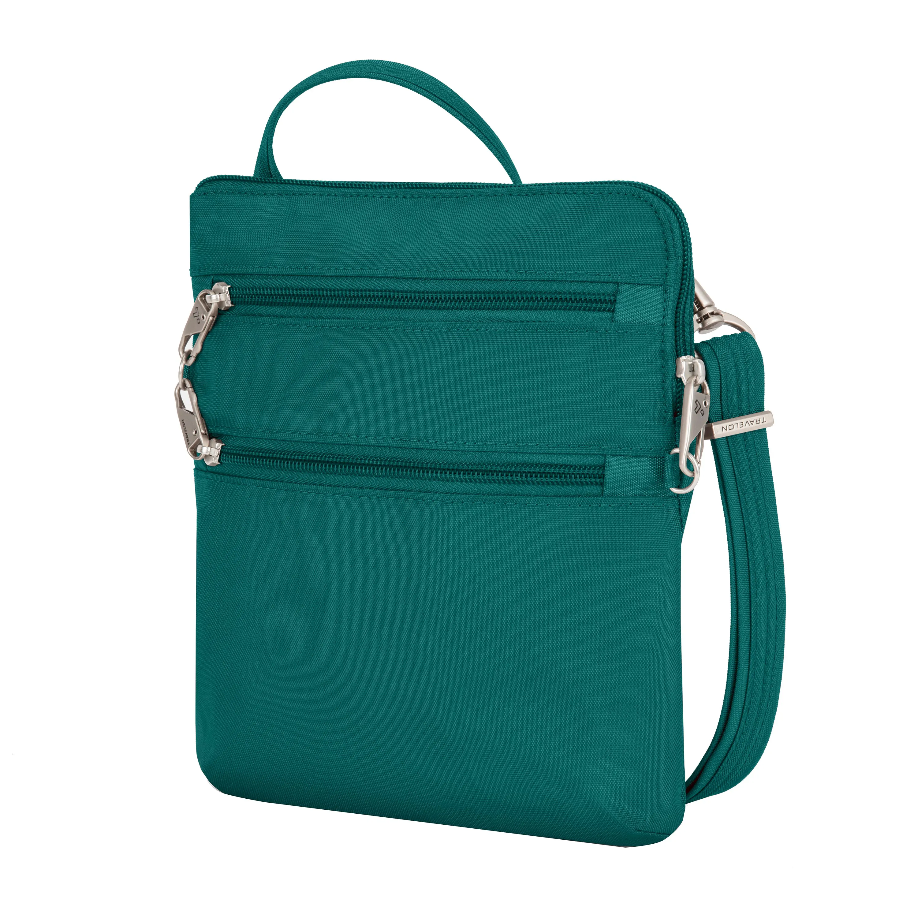 Anti-Theft Classic Slim Double Zip Crossbody