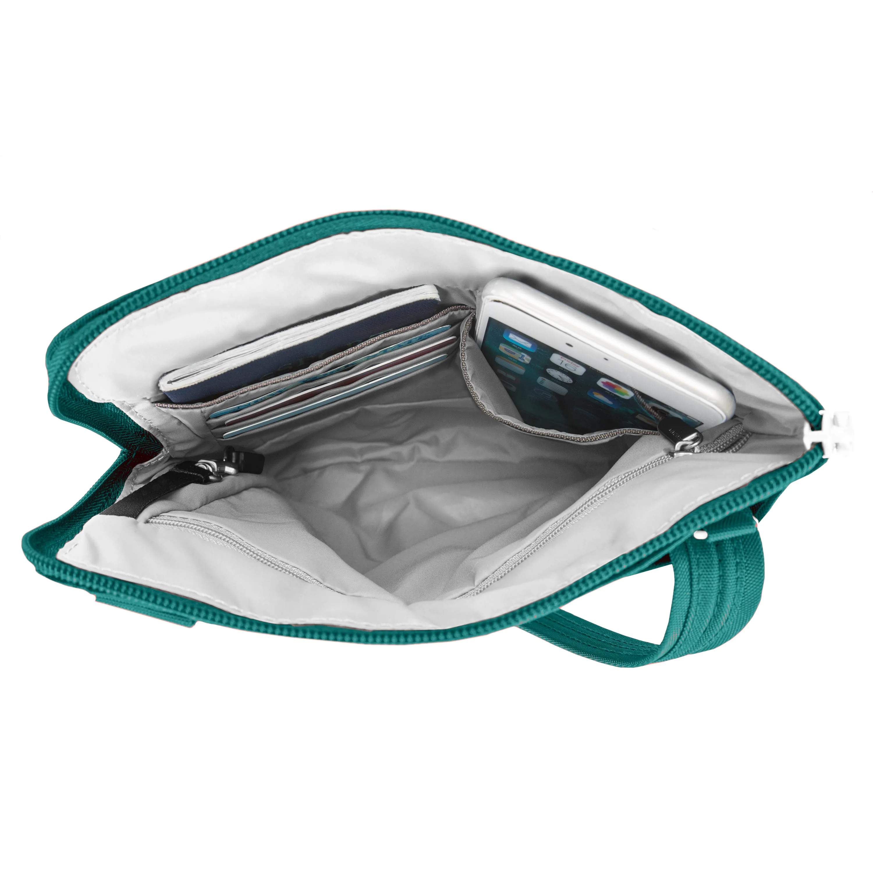 Anti-Theft Classic Slim Double Zip Crossbody