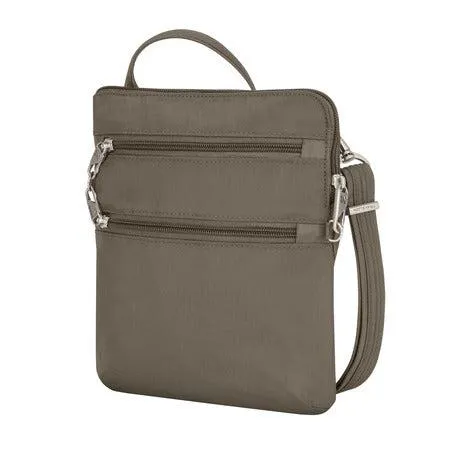 Anti-Theft Classic Slim Double Zip Crossbody