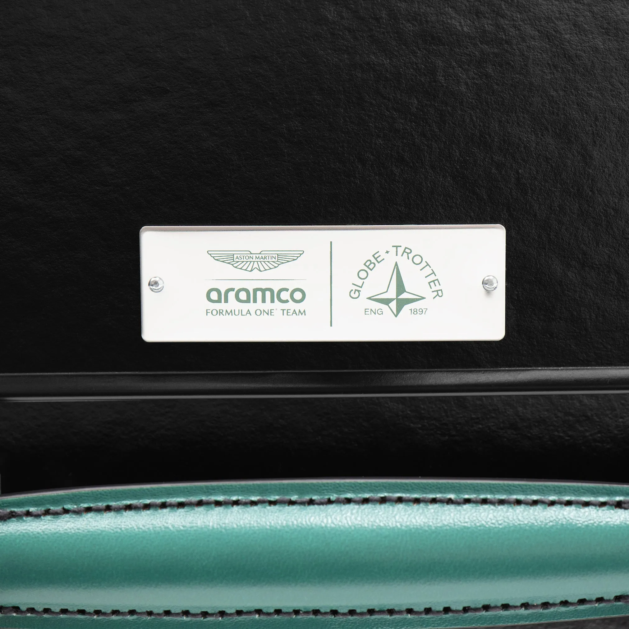 Aston Martin Aramco F1® Team AMR25 · Carry-On - 4 Wheels | Black/Aston Green/Black