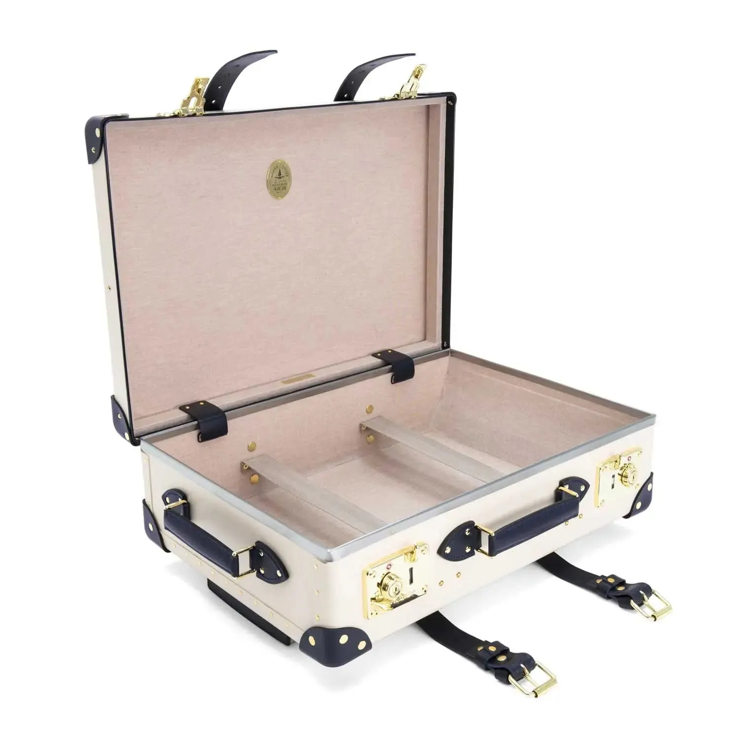 Centenary · Carry-On - 2 Wheels | Ivory/Navy/Brass