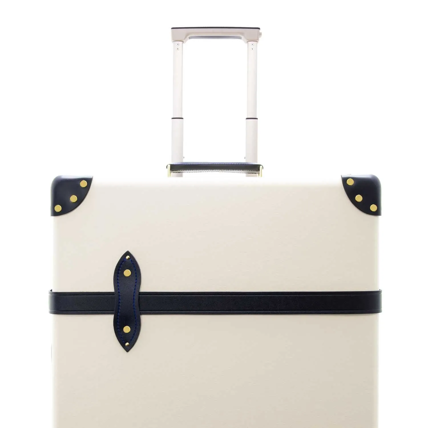 Centenary · Large Check-In - 4 Wheels | Ivory/Navy/Brass