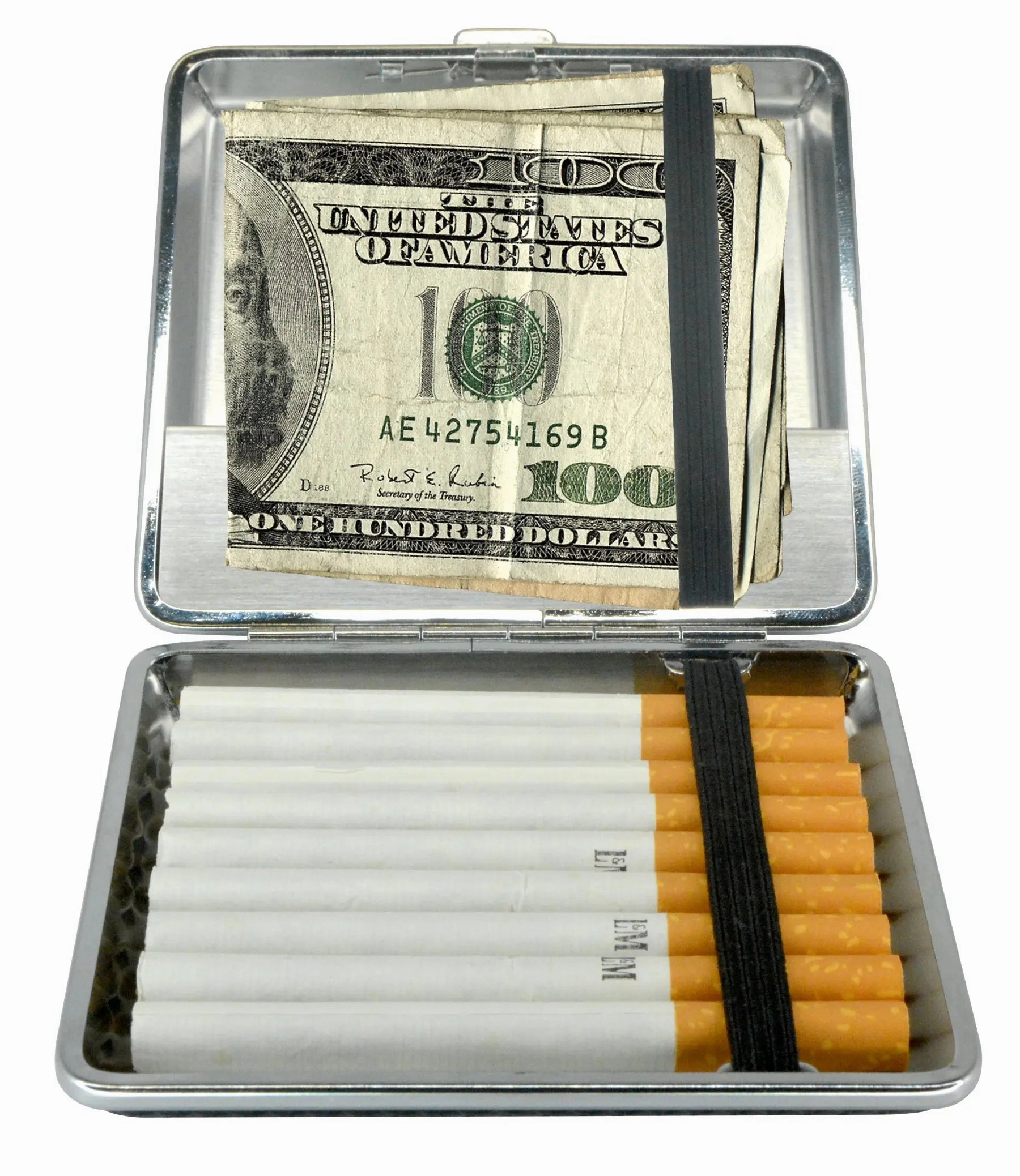 Cigarette Case with USB Coil Lighter - 6 Pieces Per Retail Ready Display 22833