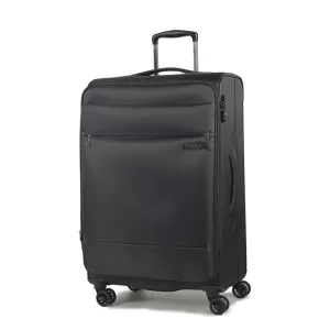 Deluxe Lite Soft Lightweight Medium Suitcase 72cm - Black