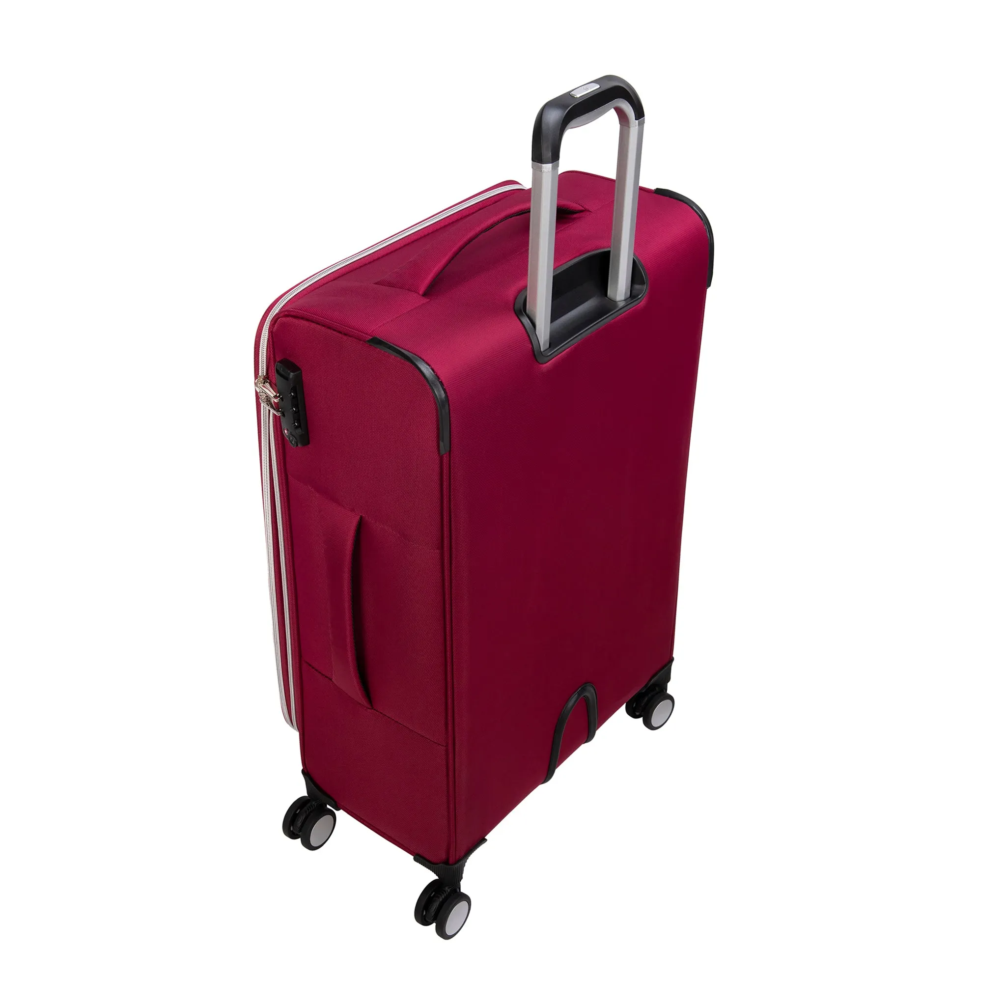 Expectant 22" Softside Carry-On 8 Wheel Spinner (Red)