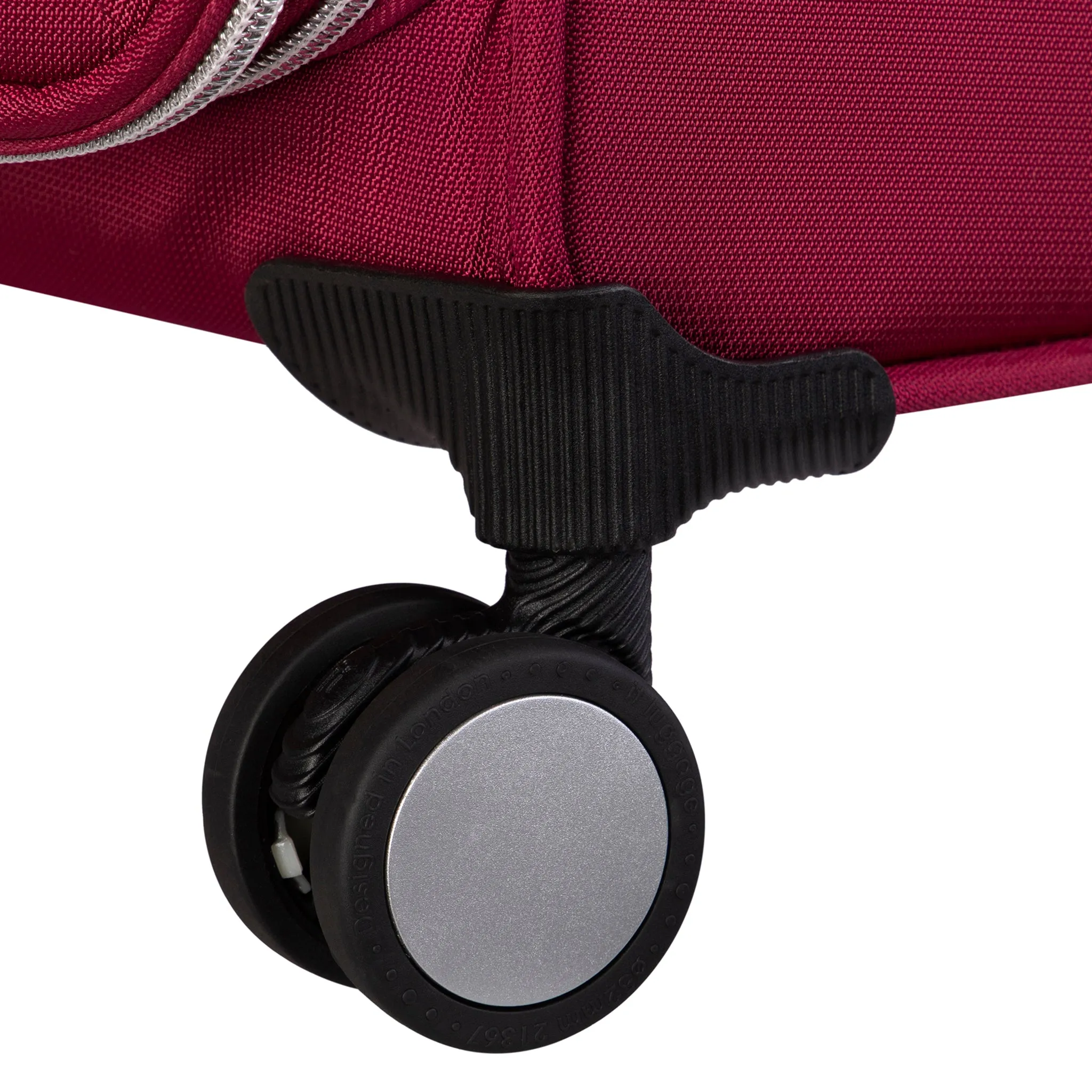 Expectant 22" Softside Carry-On 8 Wheel Spinner (Red)