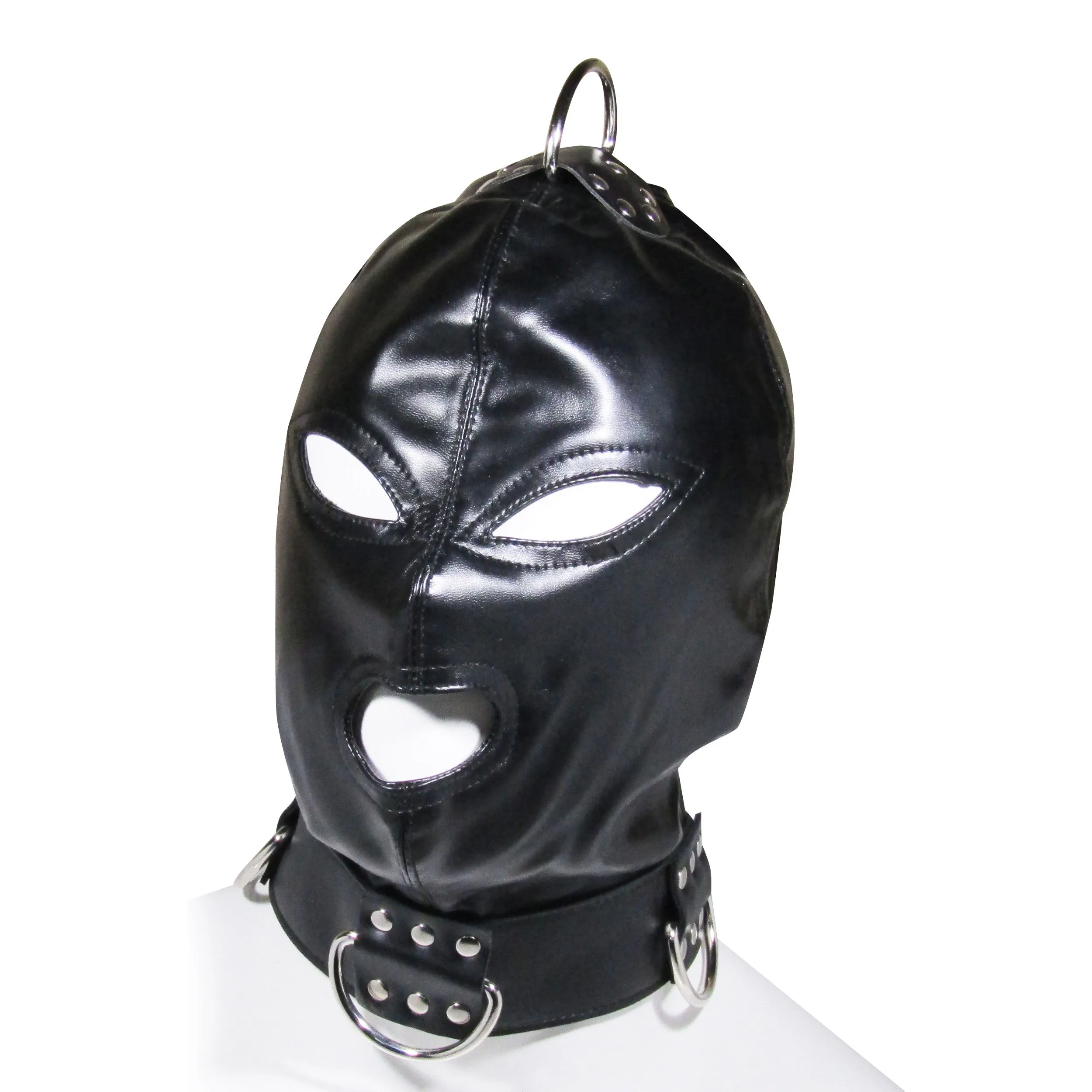 Fetish Pleasure Play Heavy-Duty Hood w/Collar