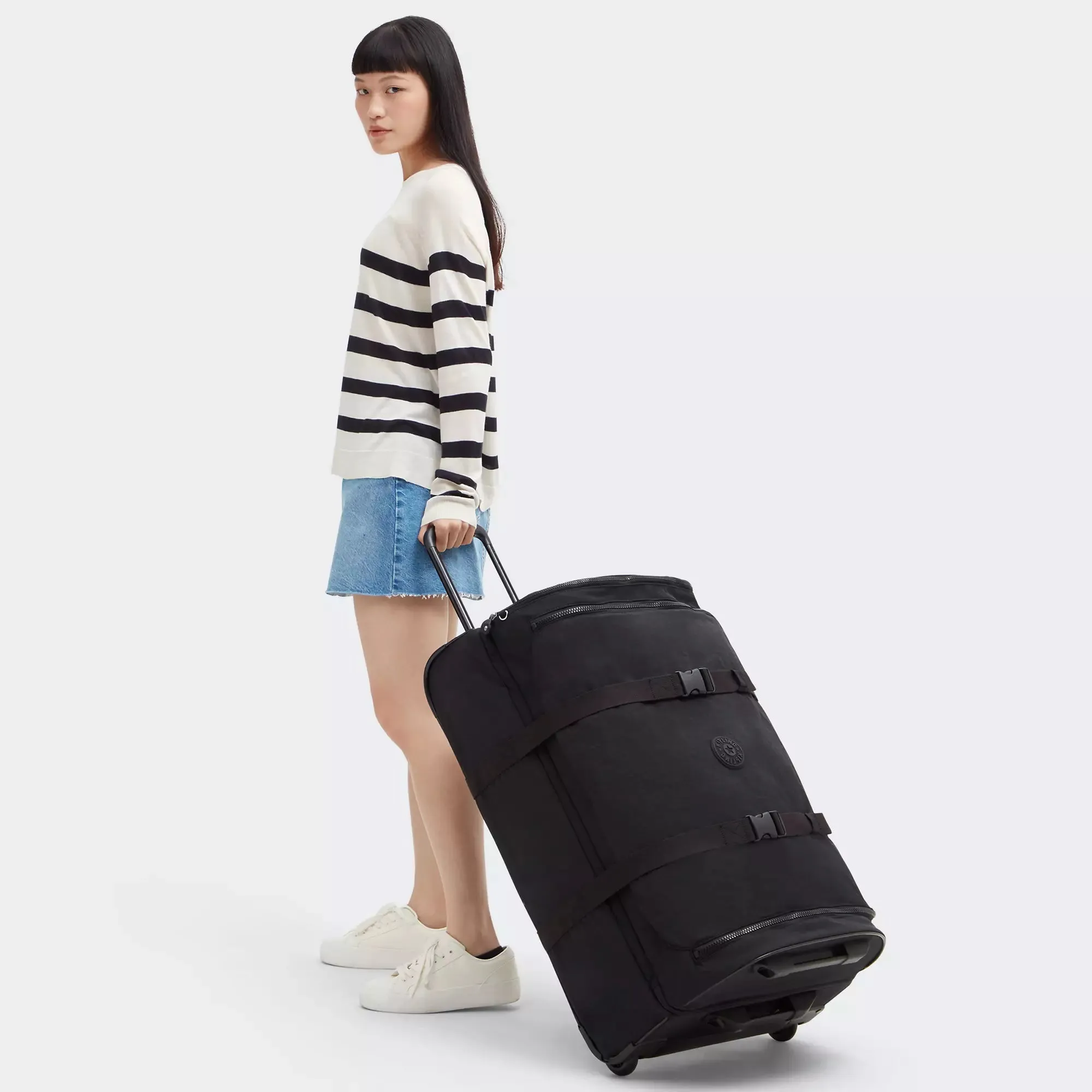 Kipling Aviana Large Rolling Luggage - Black Noir