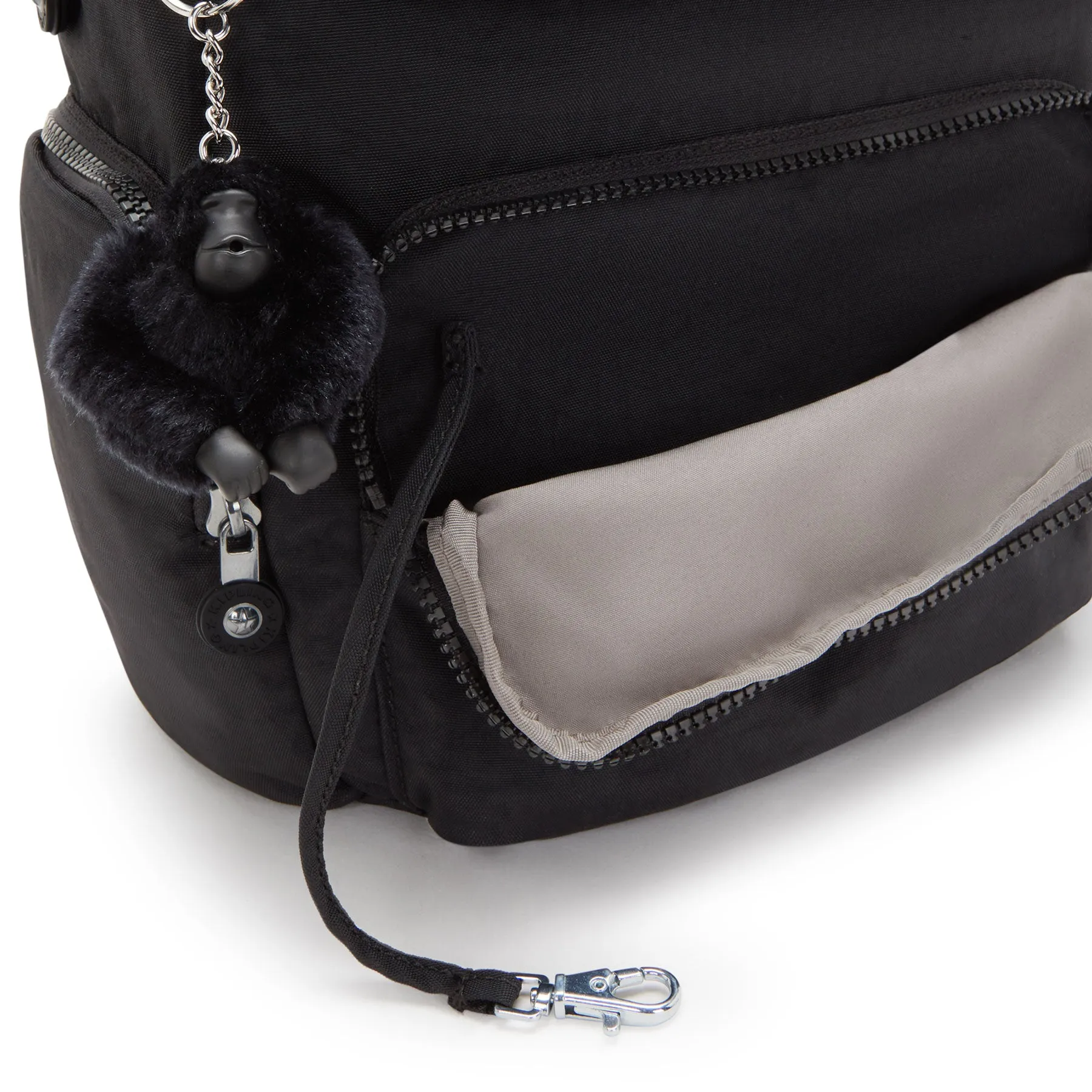 Kipling City Zip Small  Backpack Black Noir
