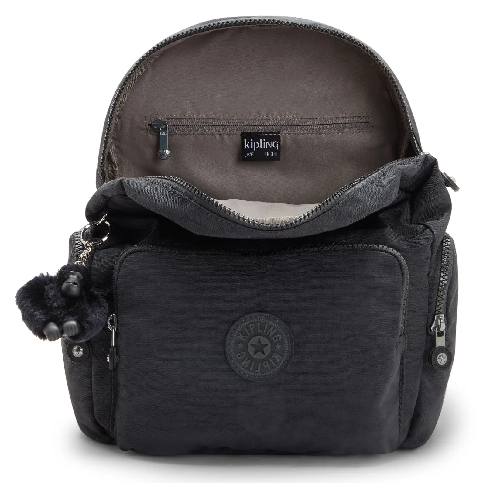 Kipling City Zip Small  Backpack Black Noir