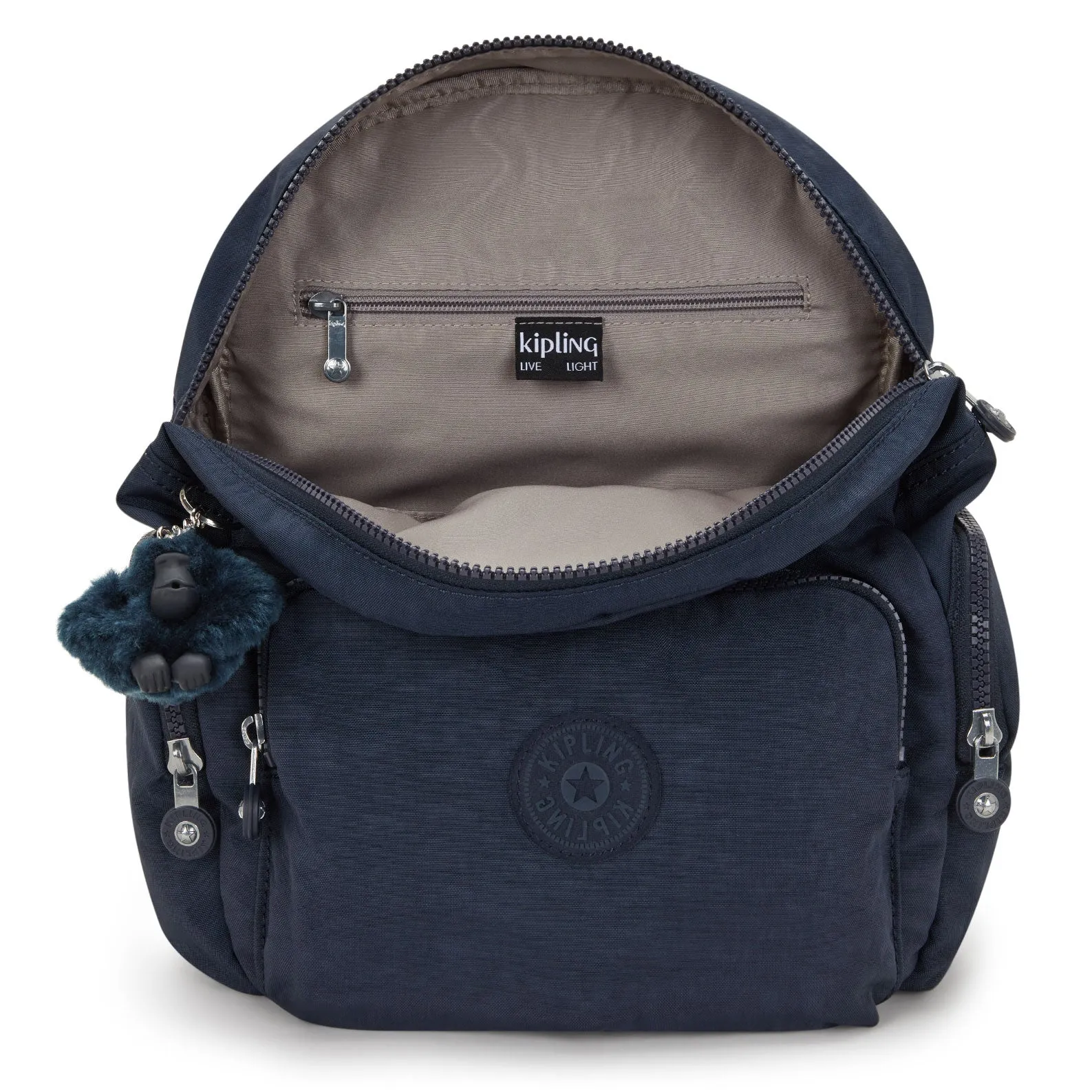 Kipling City Zip Small  Backpack Blue Bleu