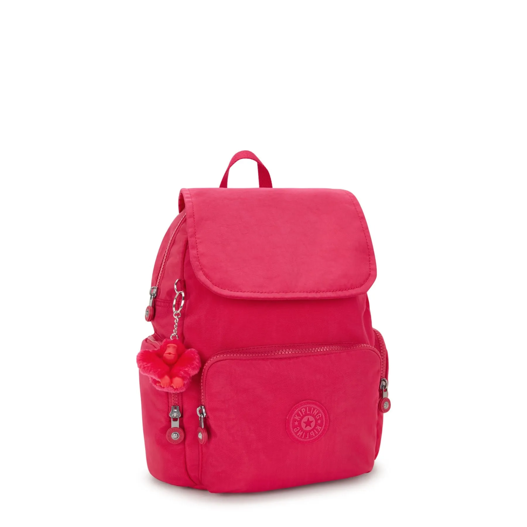 Kipling City Zip Small Backpack - Confetti Pink
