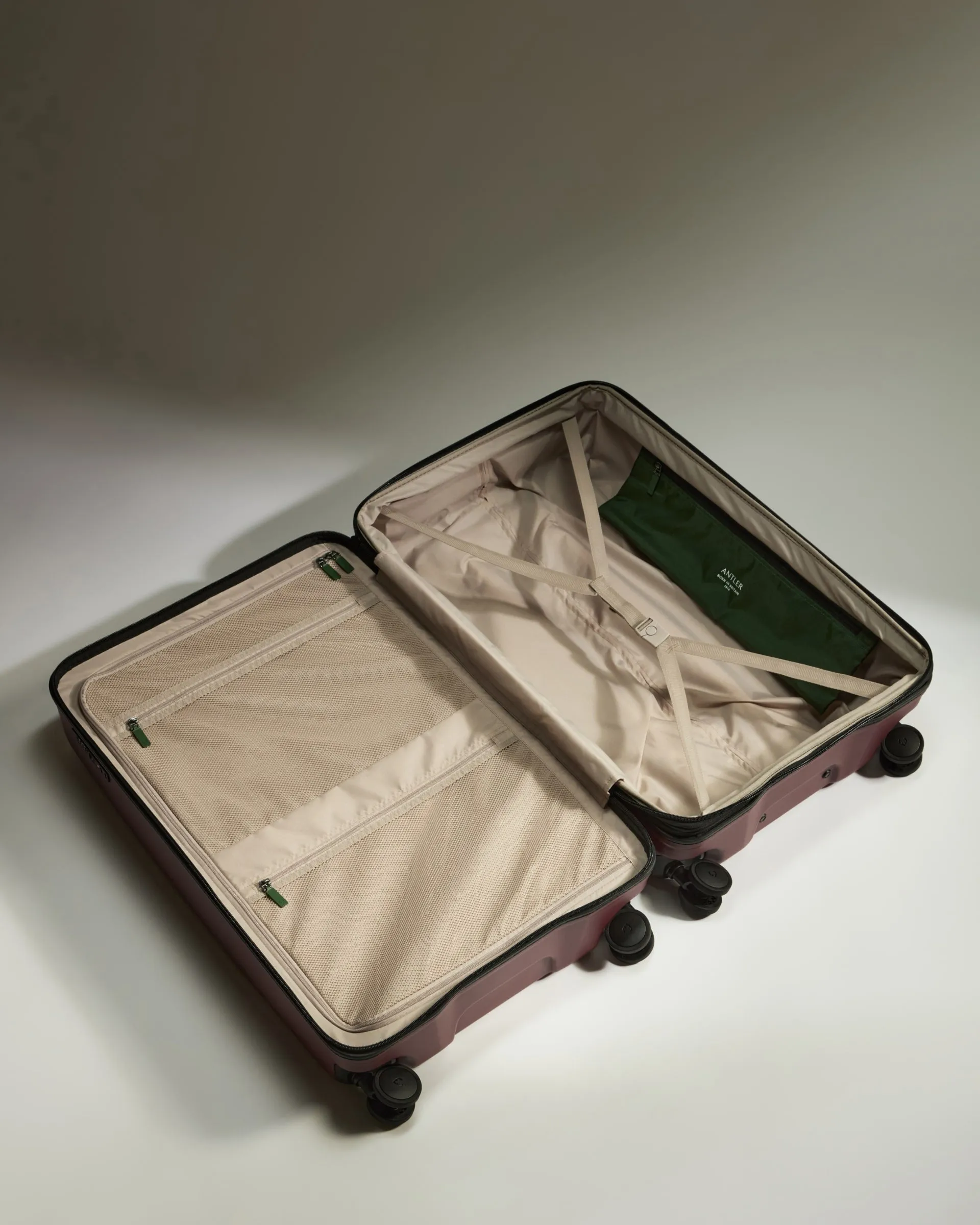 Large Carry-on Luggage Set in Cedar Red - Icon Stripe