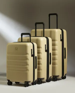 Large Carry-on Luggage Set in Dune Yellow - Icon Stripe