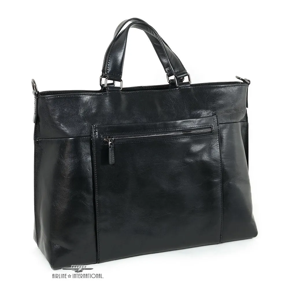 Milano Collection Italian Leather Ladies' Brief Tote