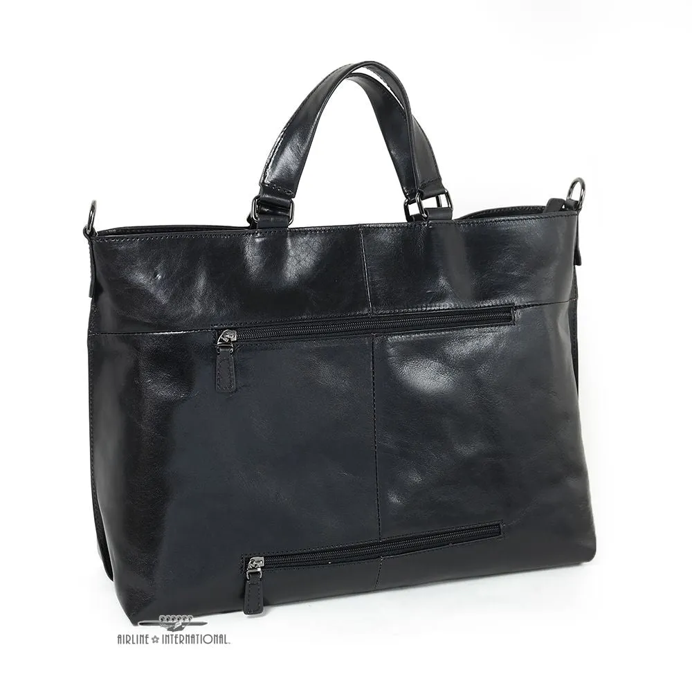 Milano Collection Italian Leather Ladies' Brief Tote