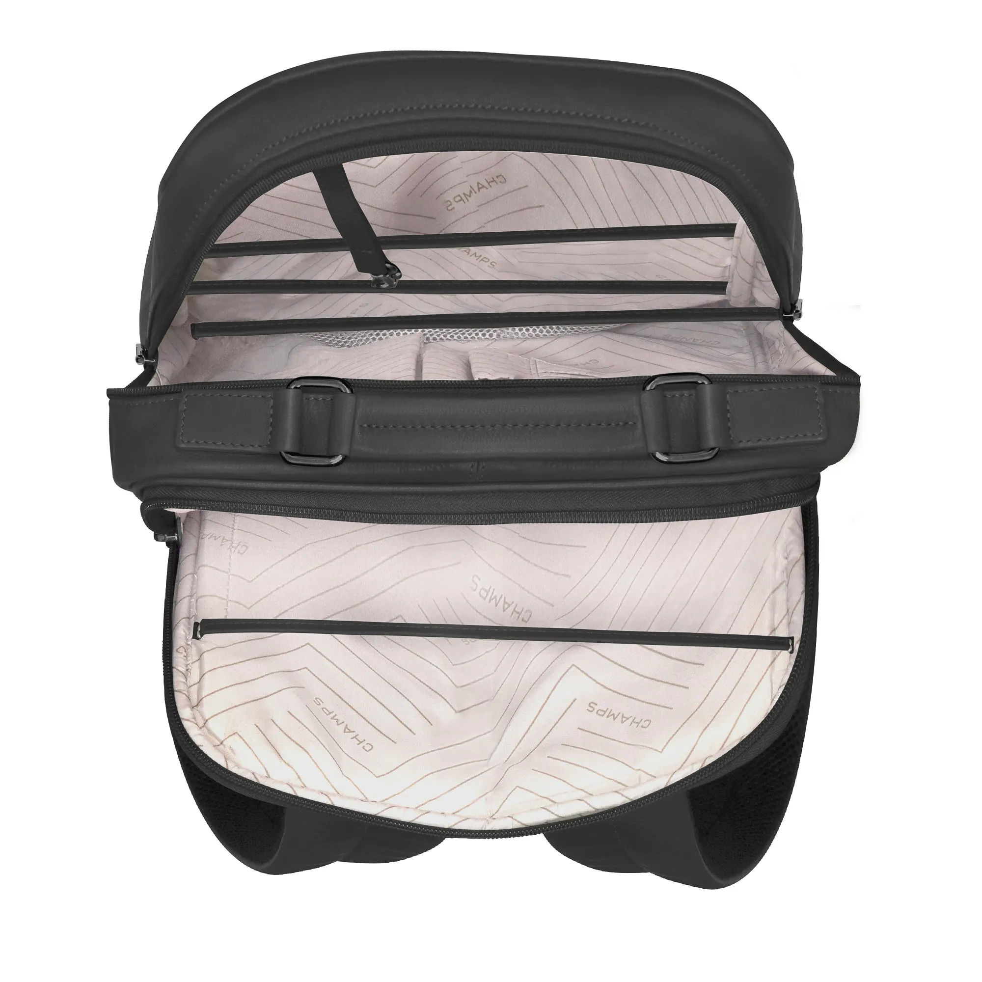 Onyx / Leather Compact Backpack *Drop Ship*