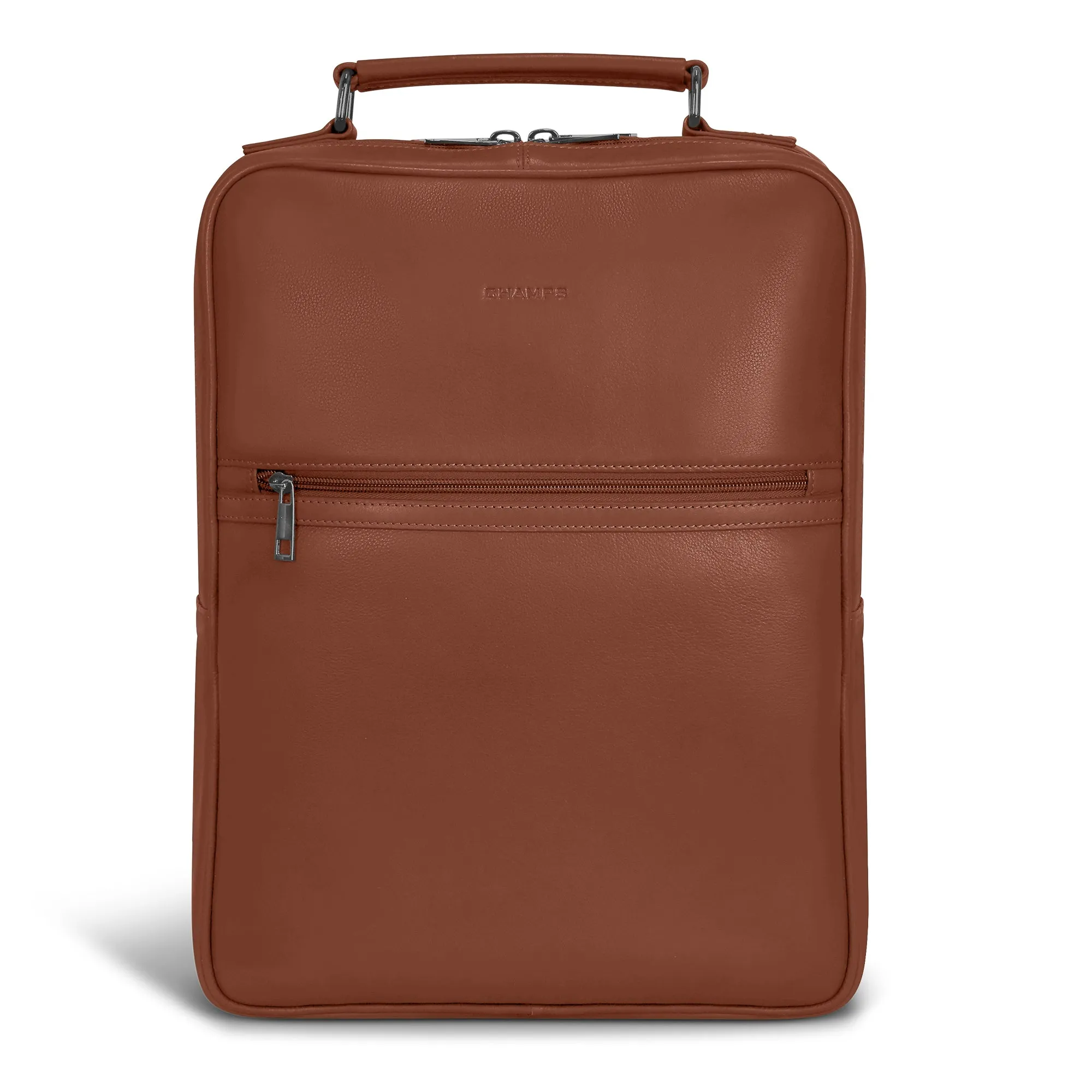 Onyx / Leather Compact Backpack *Drop Ship*
