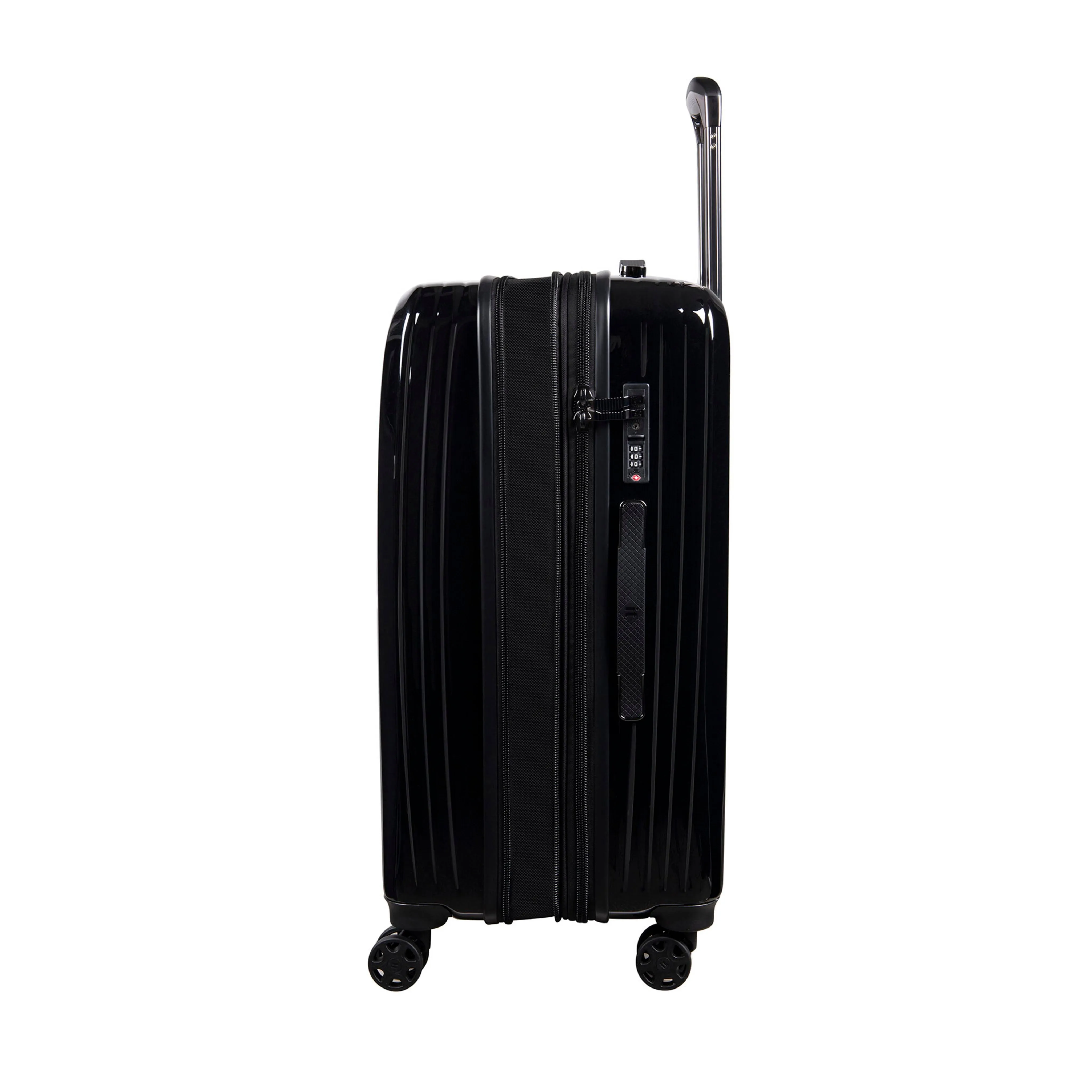 Optical 3 Piece Hardside 8 Wheel Expandable Spinner Set (Black)