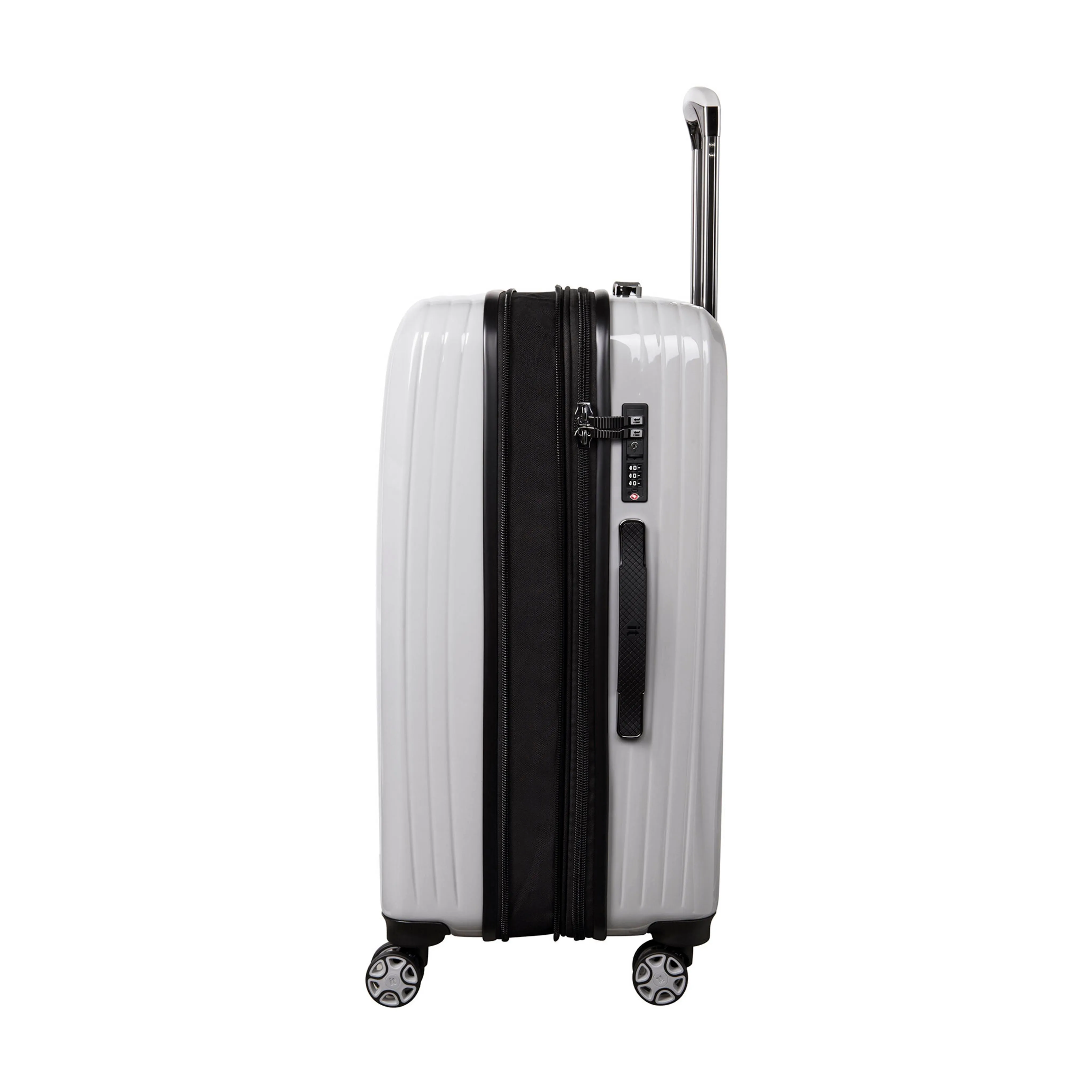 Optical 32" Hardside Checked 8 Wheel Expandable Spinner (Light Ash)