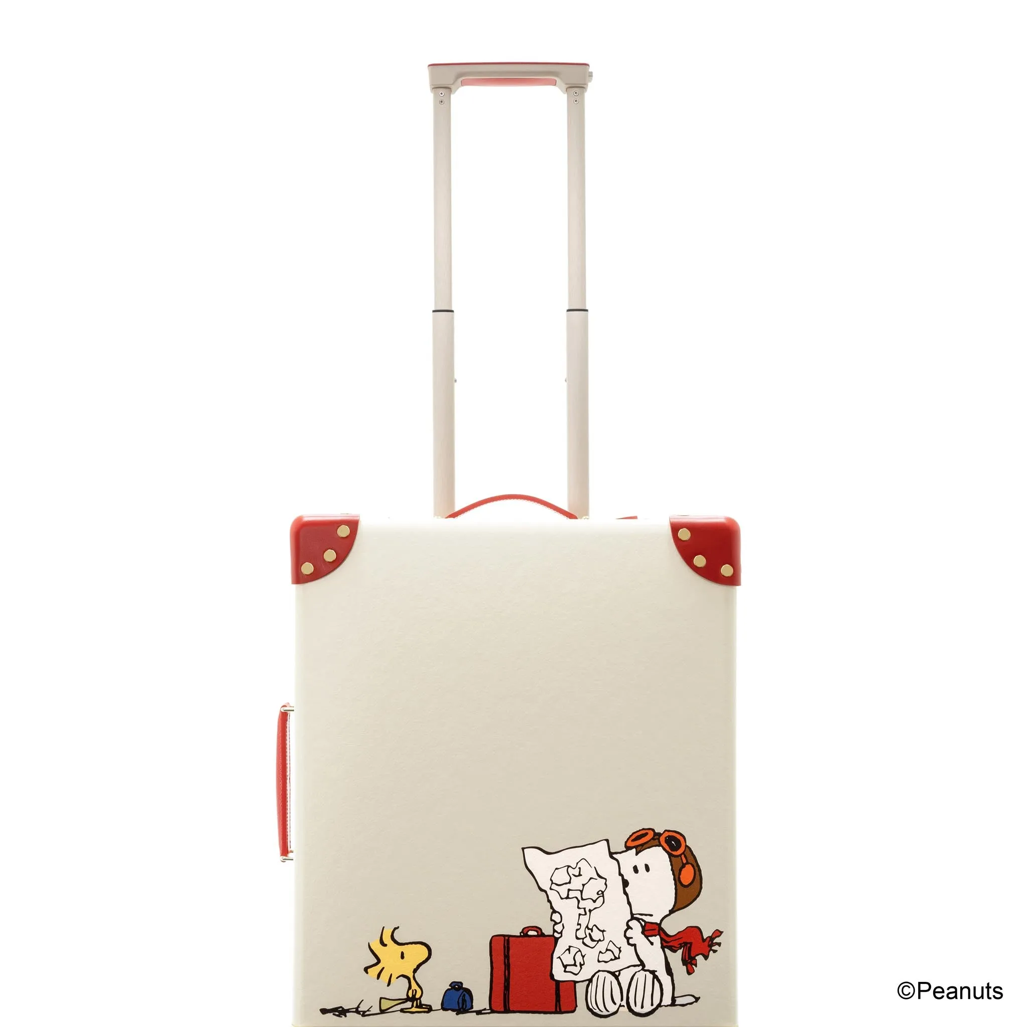 PEANUTS · Carry-On - 4 Wheels | Ivory/Red/Gold