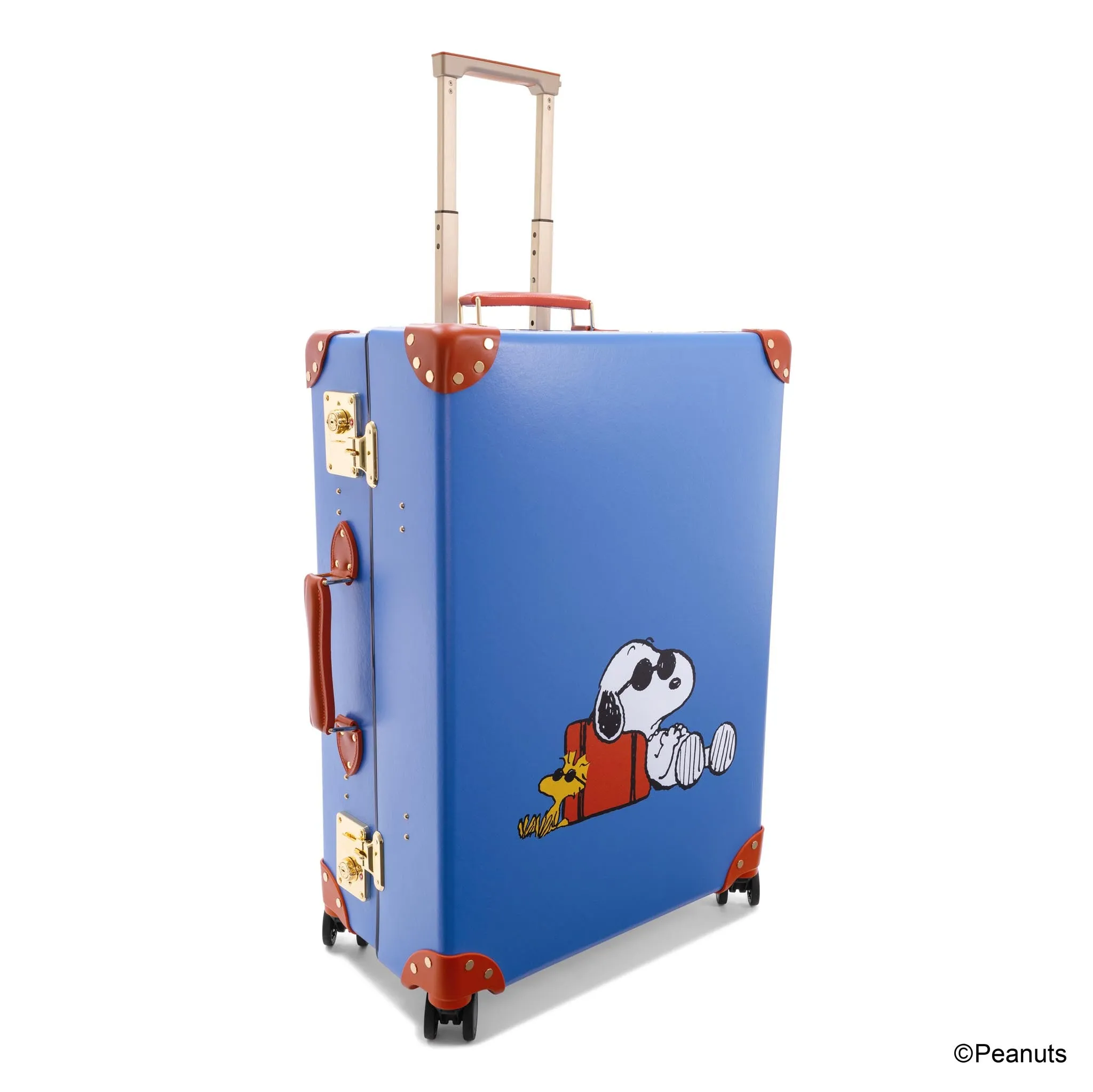 PEANUTS · Large Check-In - 4 Wheels | Royal Blue/Orange/Gold