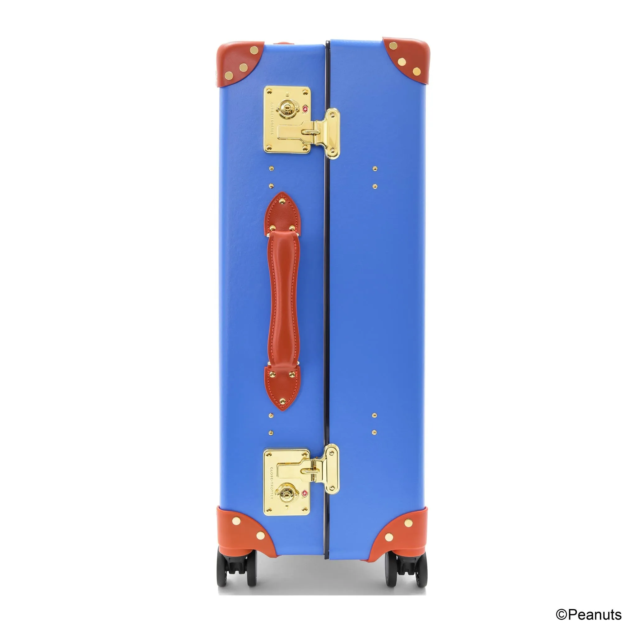 PEANUTS · Large Check-In - 4 Wheels | Royal Blue/Orange/Gold