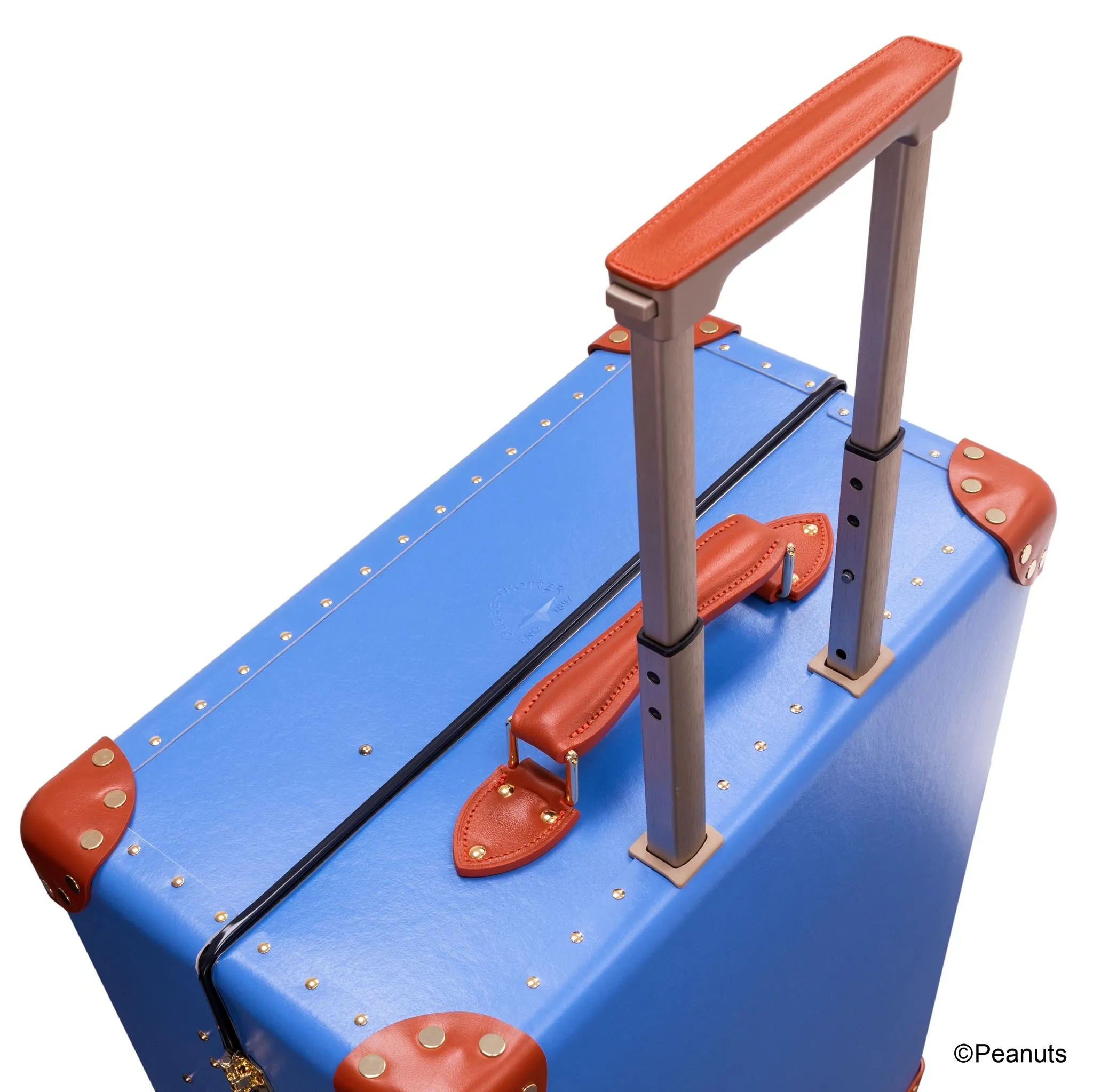 PEANUTS · Large Check-In - 4 Wheels | Royal Blue/Orange/Gold