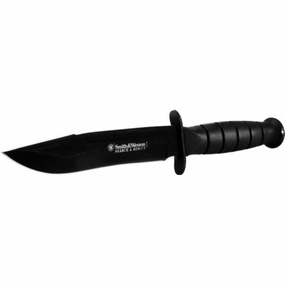 Smith & Wesson Knife - Search and Rescue Fixed Blade Black Rubber Handle | CKSUR1