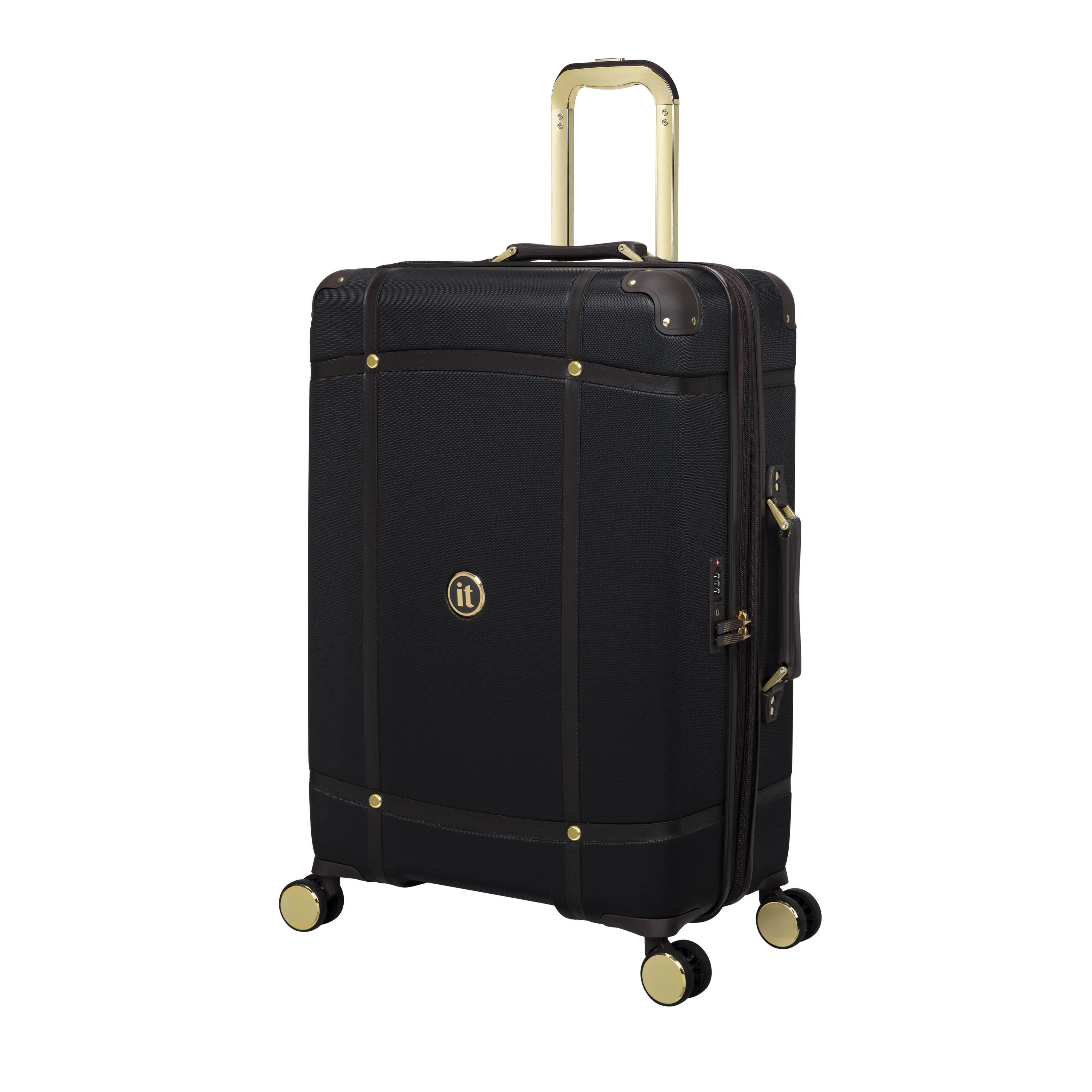 Superiority 3 Piece Hardside 8 Wheel Expandable Spinner Set (Black)