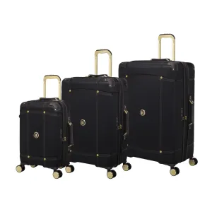 Superiority 3 Piece Hardside 8 Wheel Expandable Spinner Set (Black)