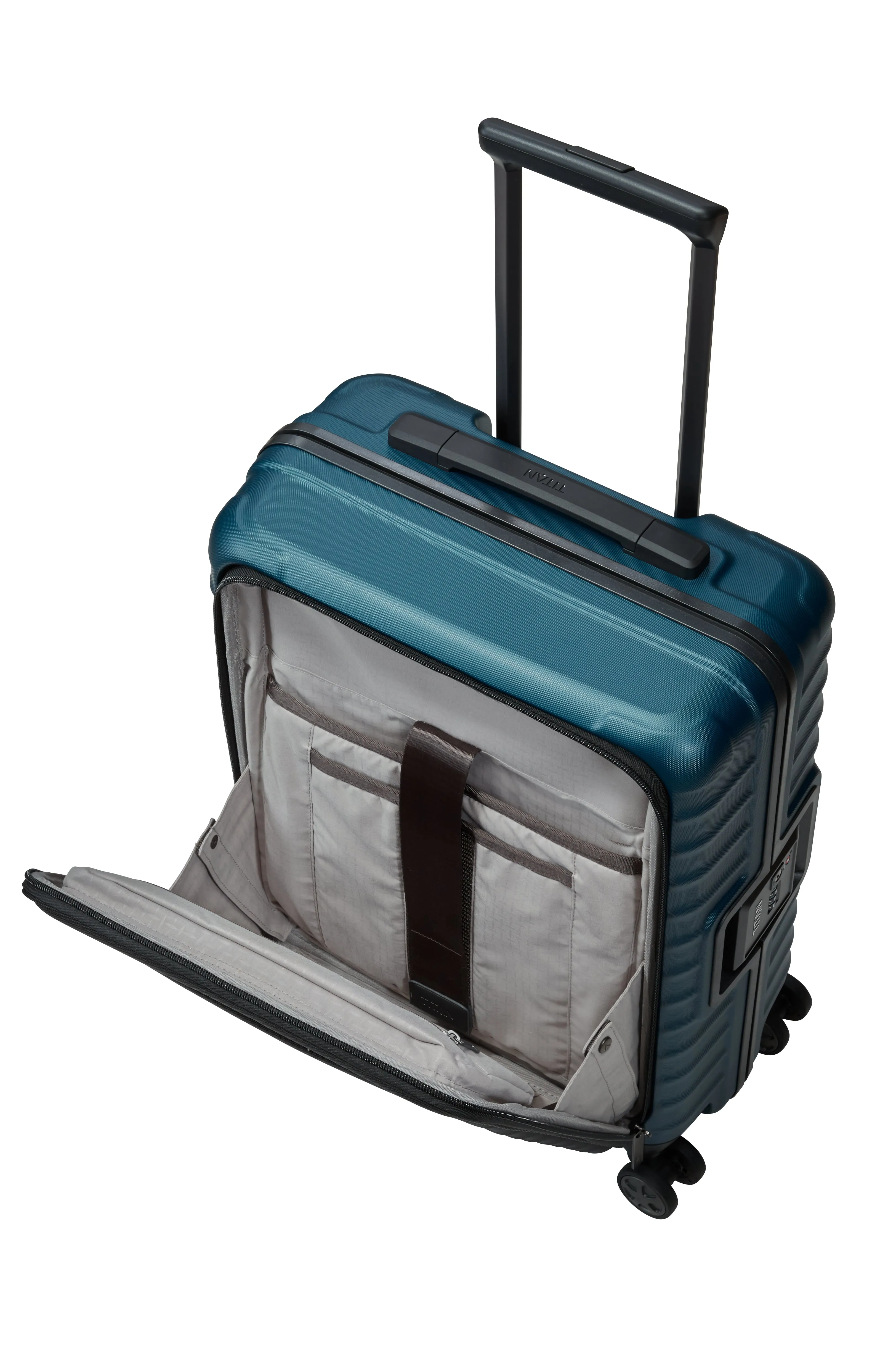 Titan LITRON Frame Trolley S with Front Pocket Carry-On Luggage