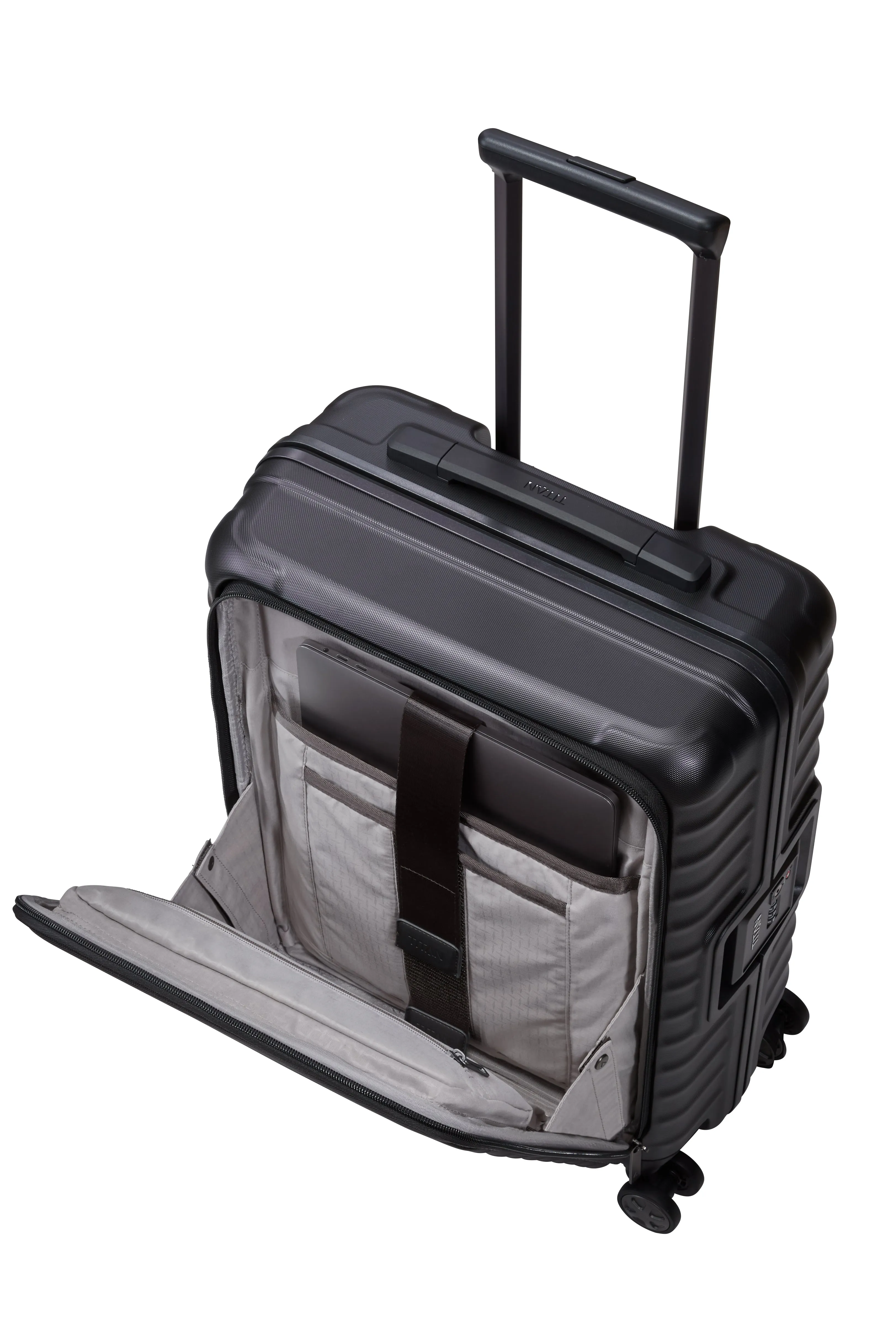 Titan LITRON Frame Trolley S with Front Pocket Carry-On Luggage