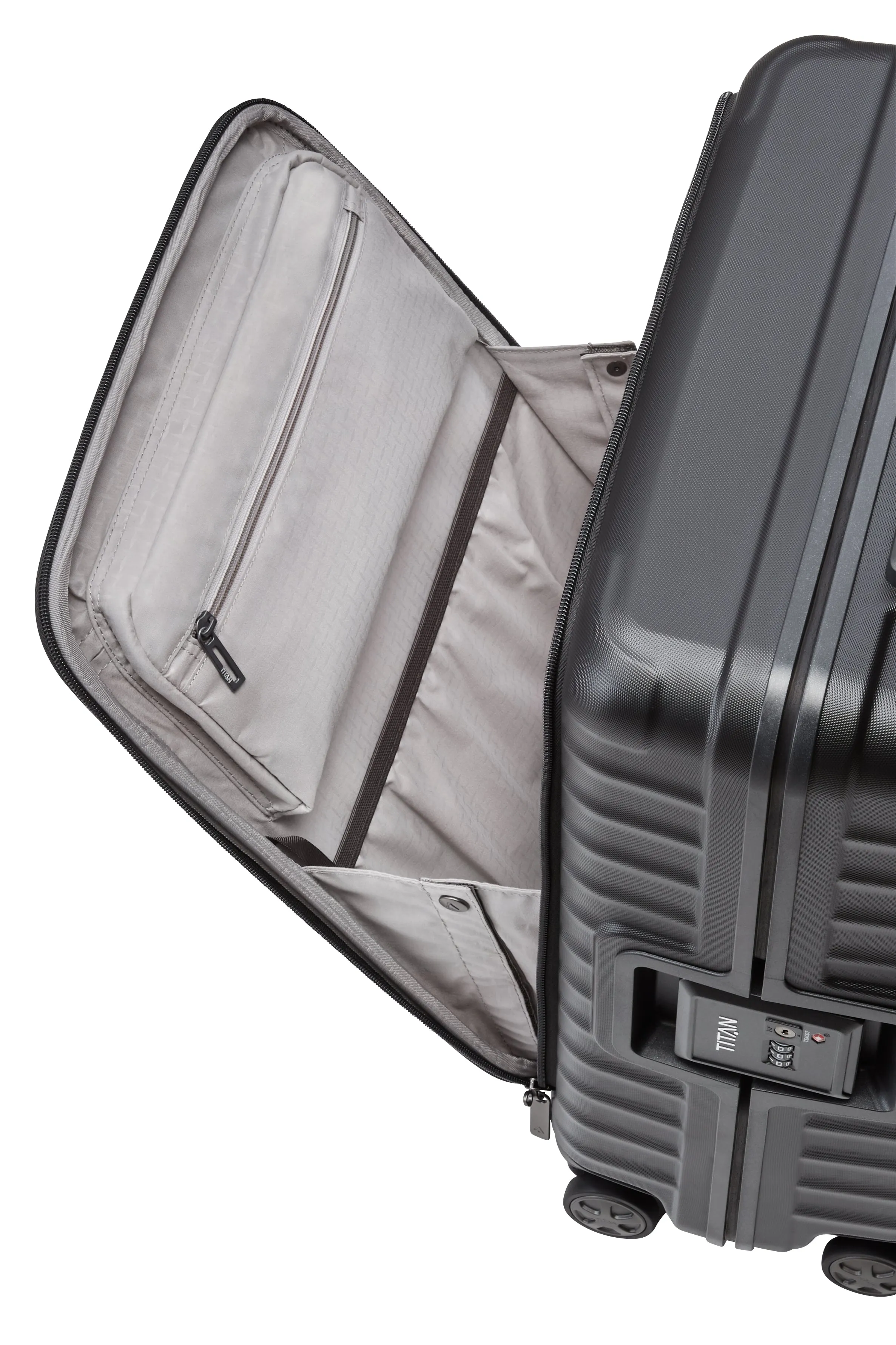 Titan LITRON Frame Trolley S with Front Pocket Carry-On Luggage