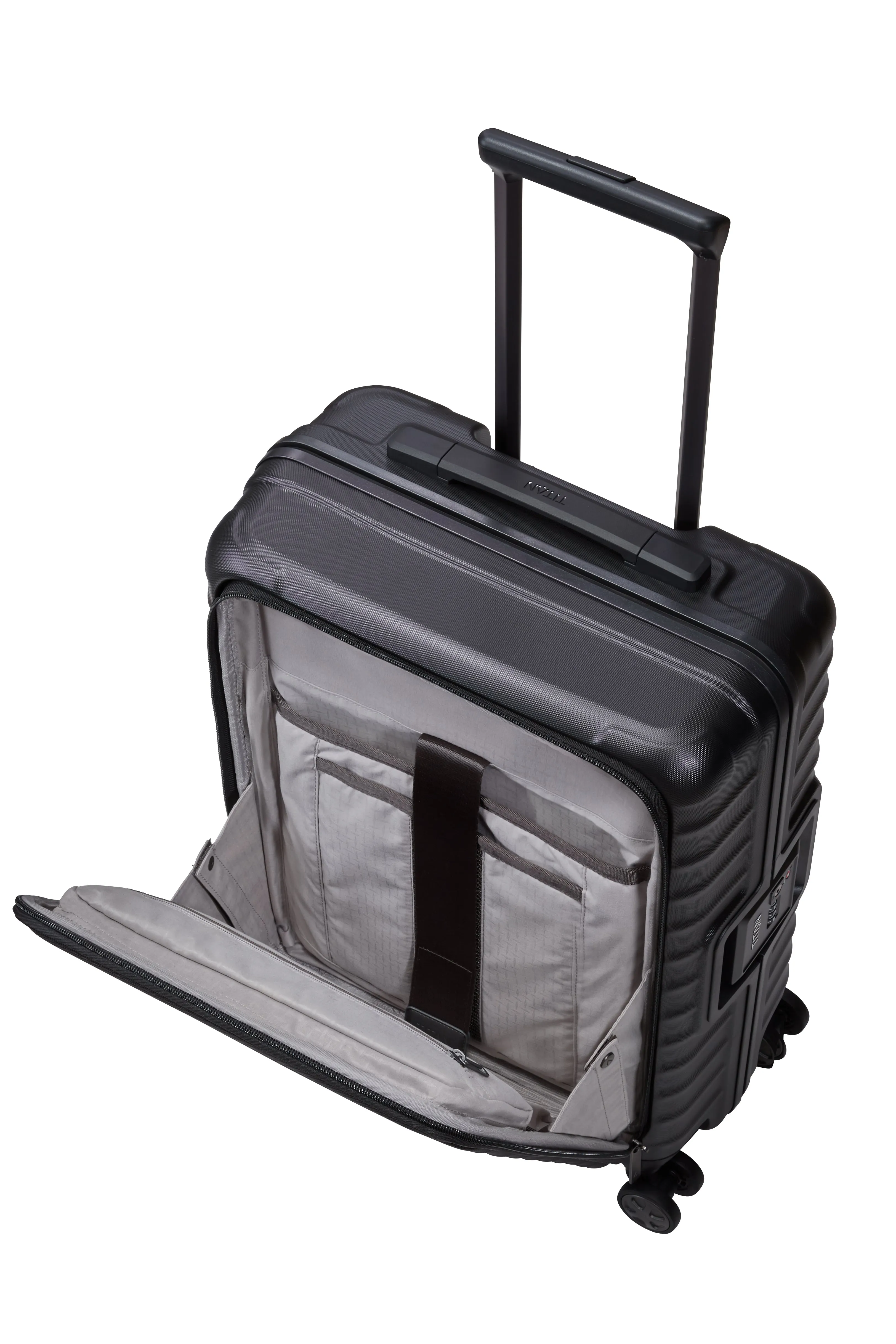 Titan LITRON Frame Trolley S with Front Pocket Carry-On Luggage