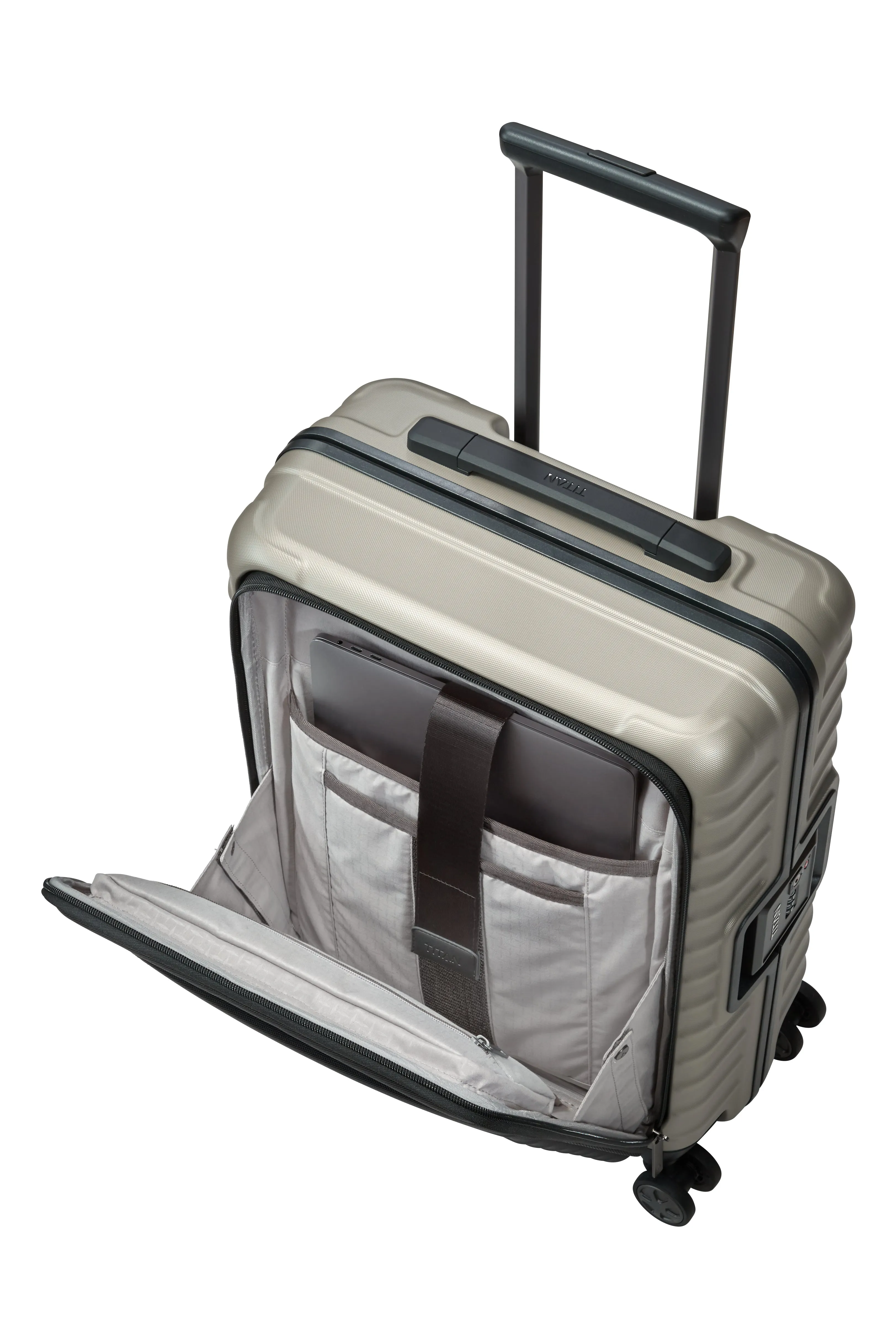 Titan LITRON Frame Trolley S with Front Pocket Carry-On Luggage