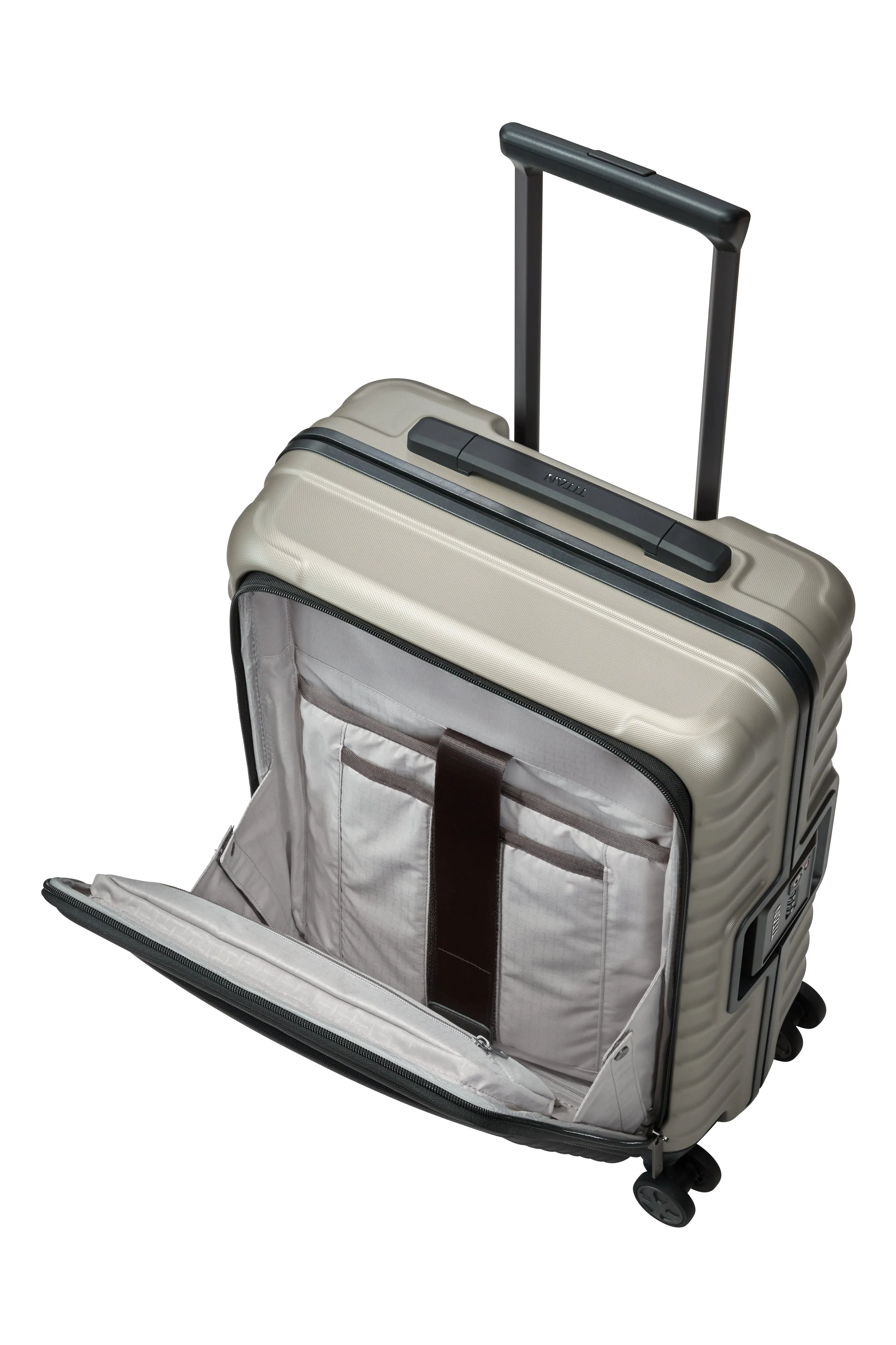 Titan LITRON Frame Trolley S with Front Pocket Carry-On Luggage