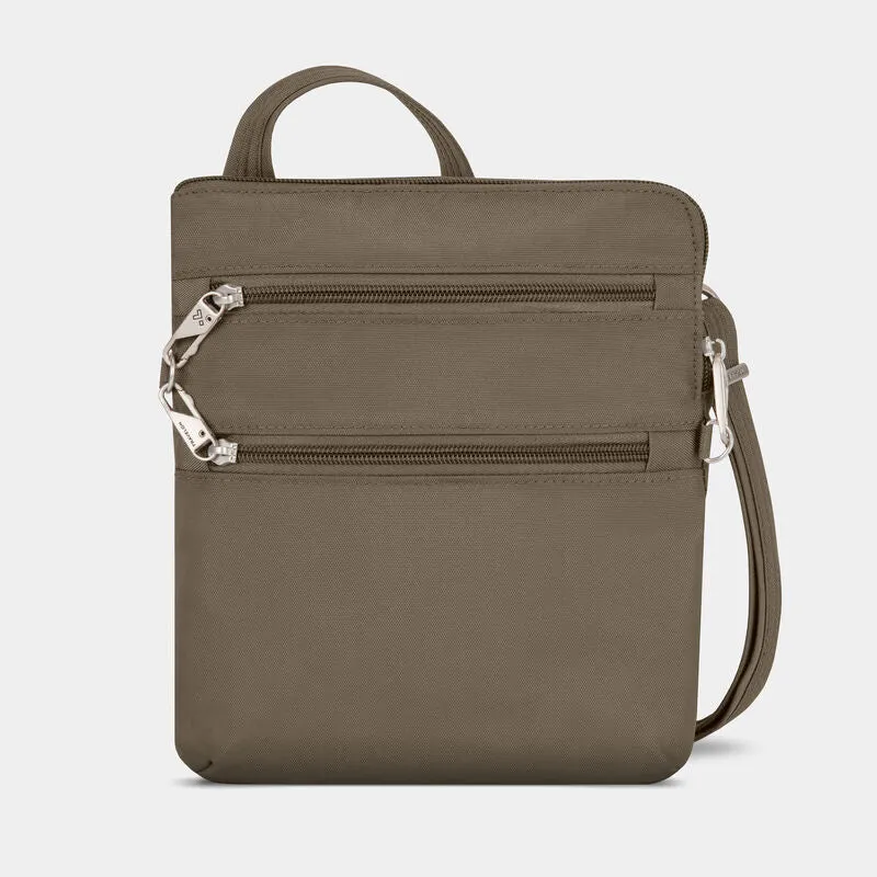 Travelon Anti-Theft RFID Classic Slim Double Zip Crossbody
