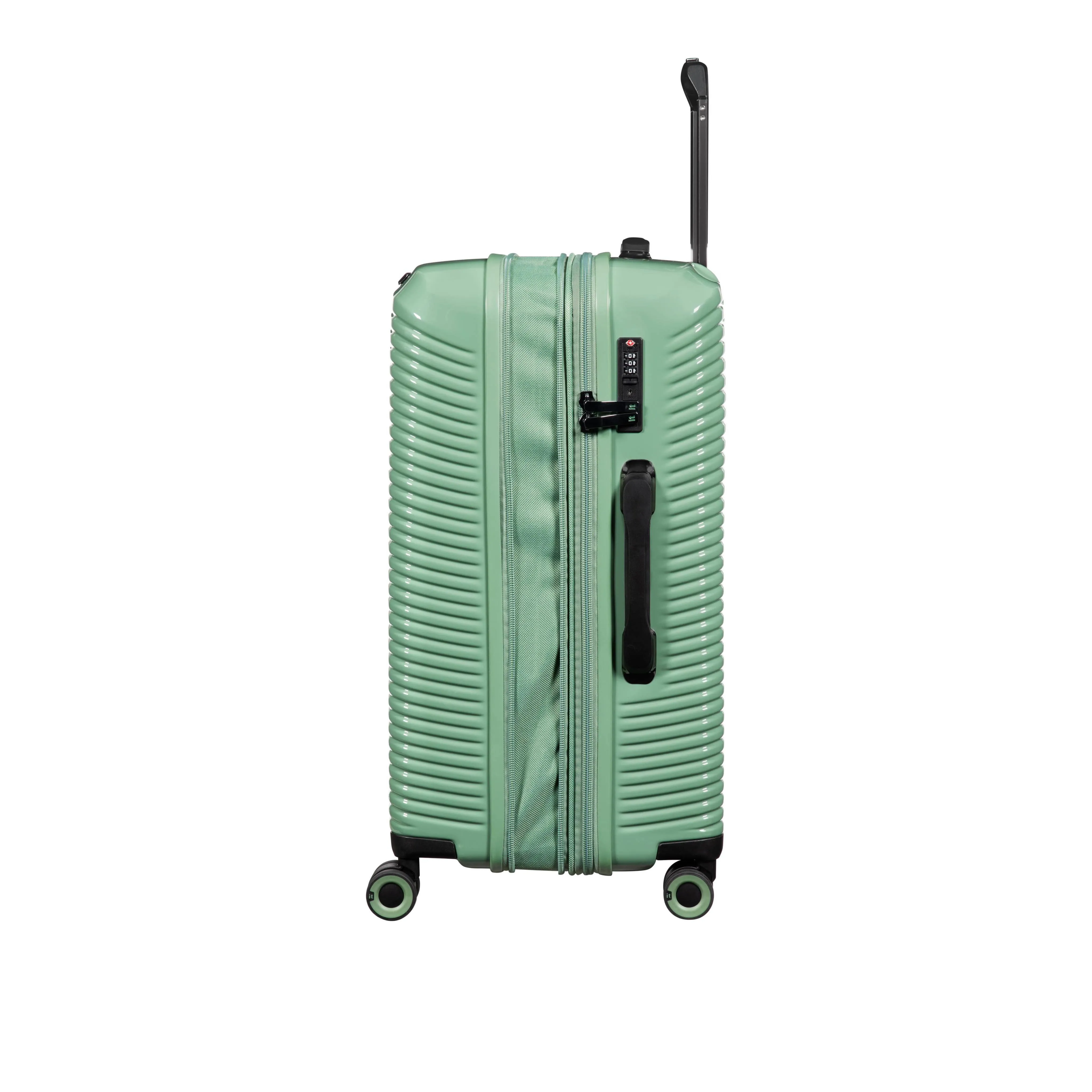 Traversed 31.5" Hardside Checked 8 Wheel Expandable Spinner (Hedge Green)