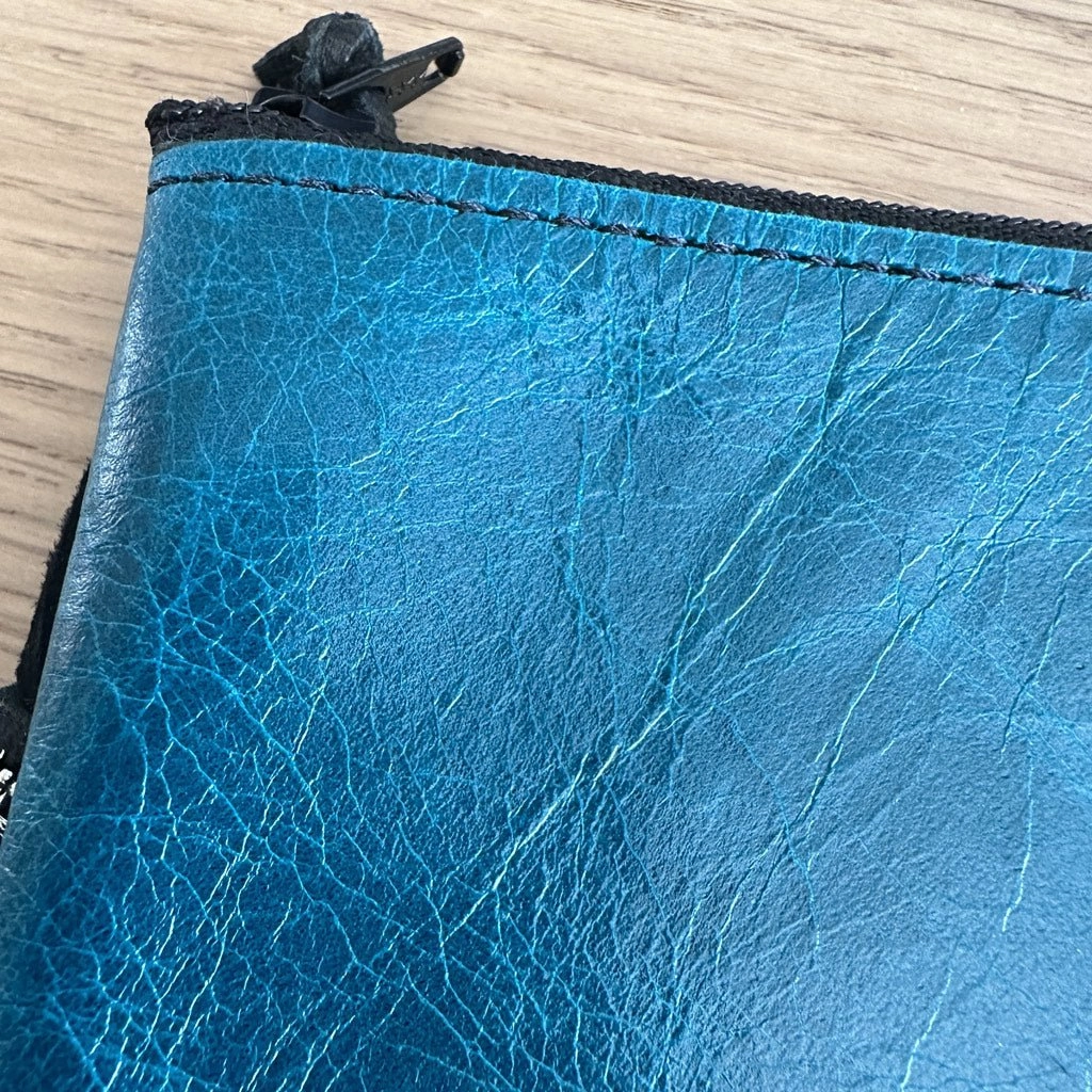 Zipper Pouch, Turquoise