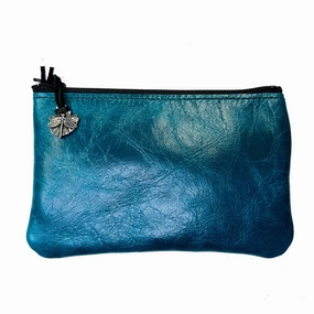 Zipper Pouch, Turquoise