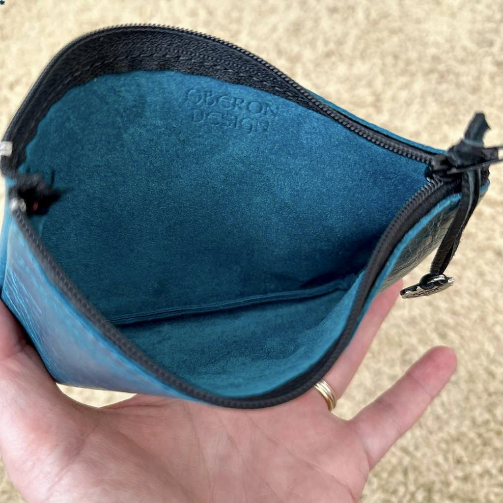 Zipper Pouch, Turquoise